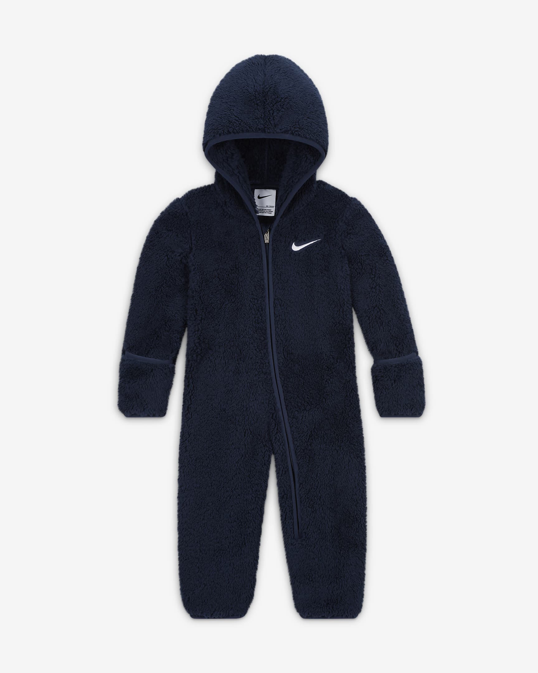 Mono para bebé Nike Hooded Sherpa Coverall - Azul marino medianoche