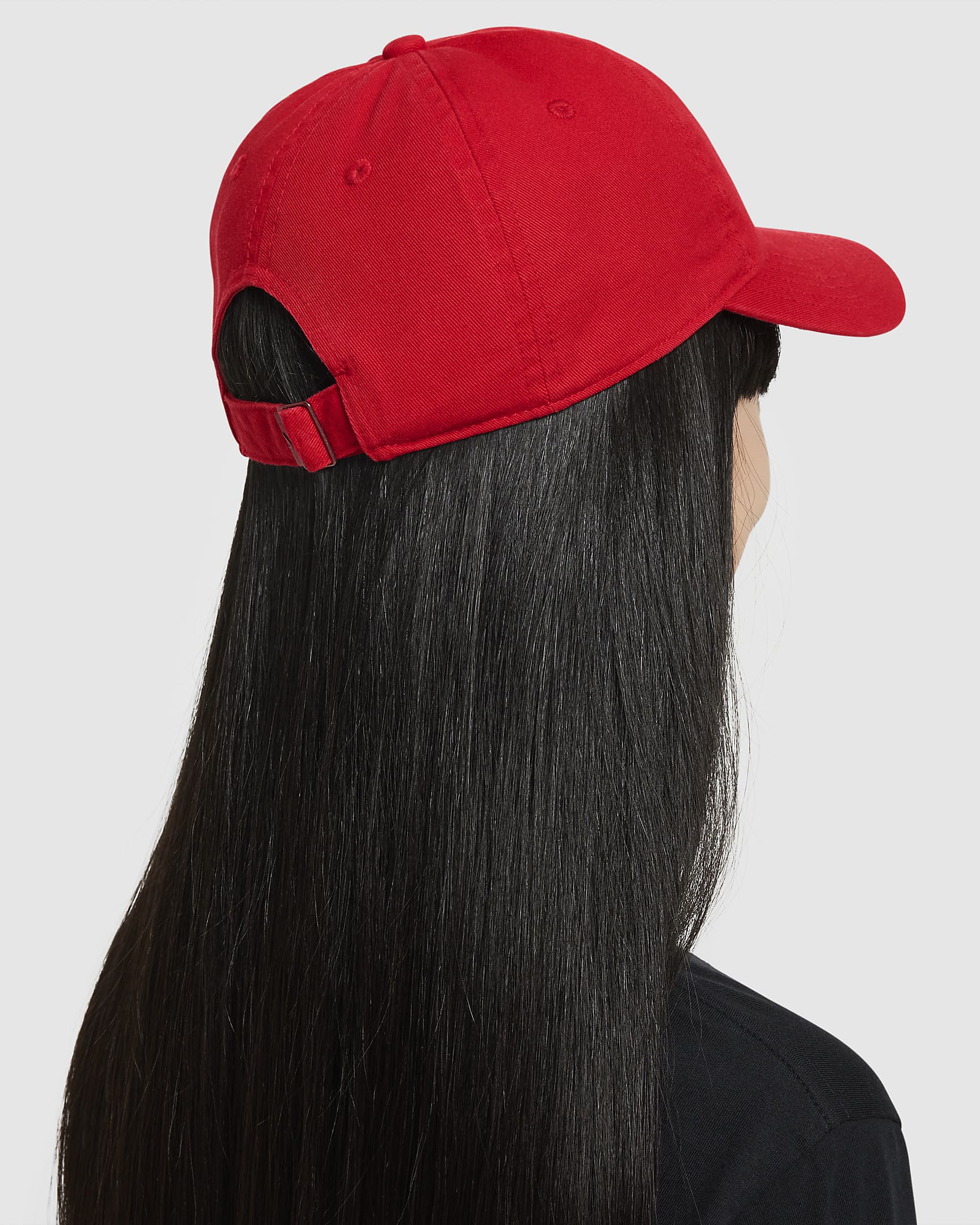 Nike Club Futura ustrukturert, vasket caps til barn - University Red/Hvit