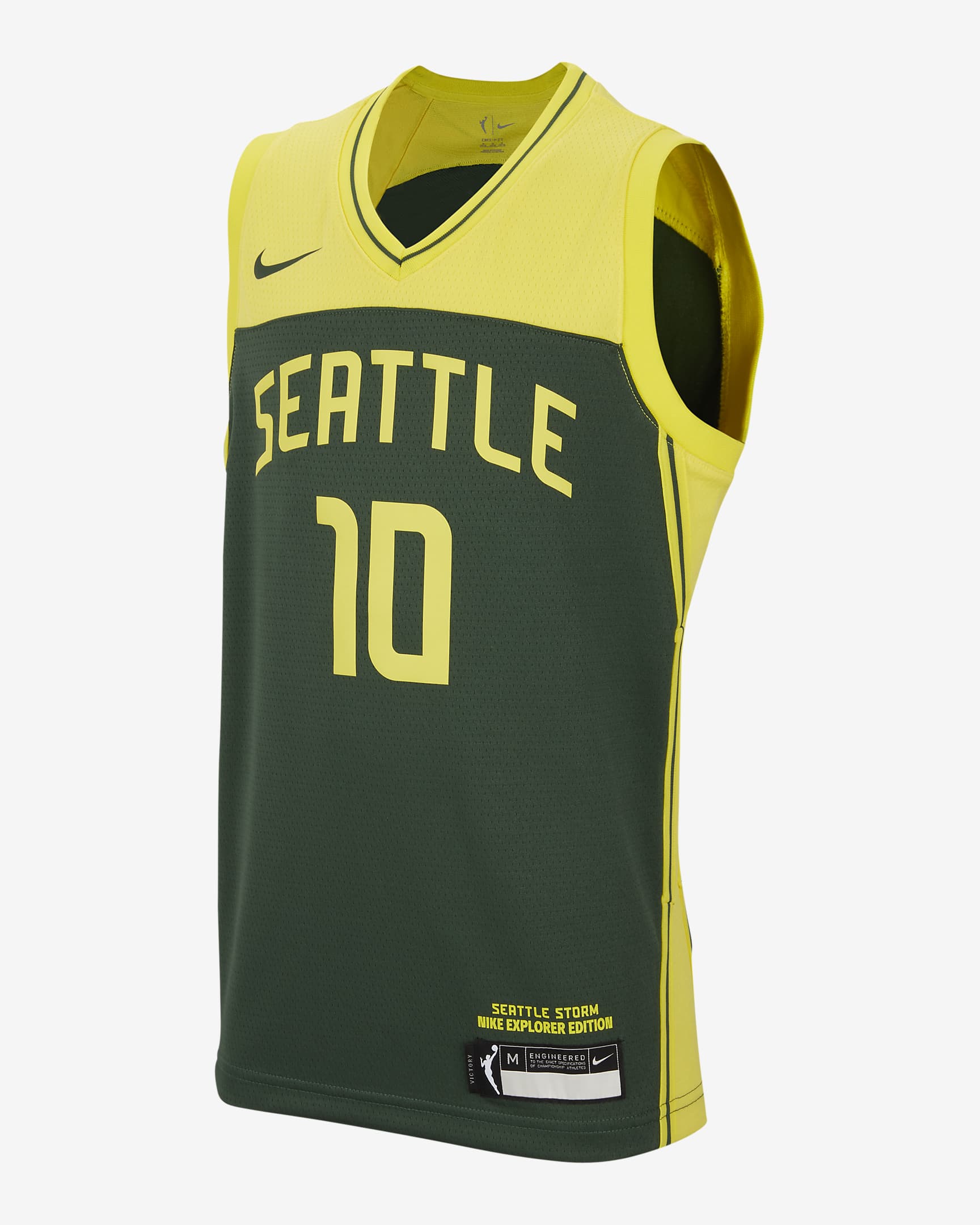 Seattle Storm Explorer Edition Big Kids' Nike DriFIT WNBA Swingman Jersey.