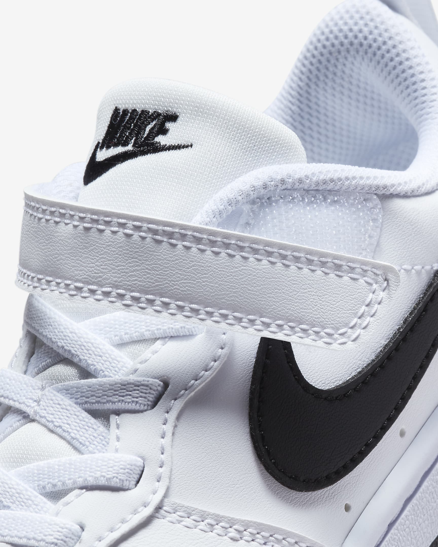 Nike Court Borough Low Recraft Younger Kids' Shoes - White/Black