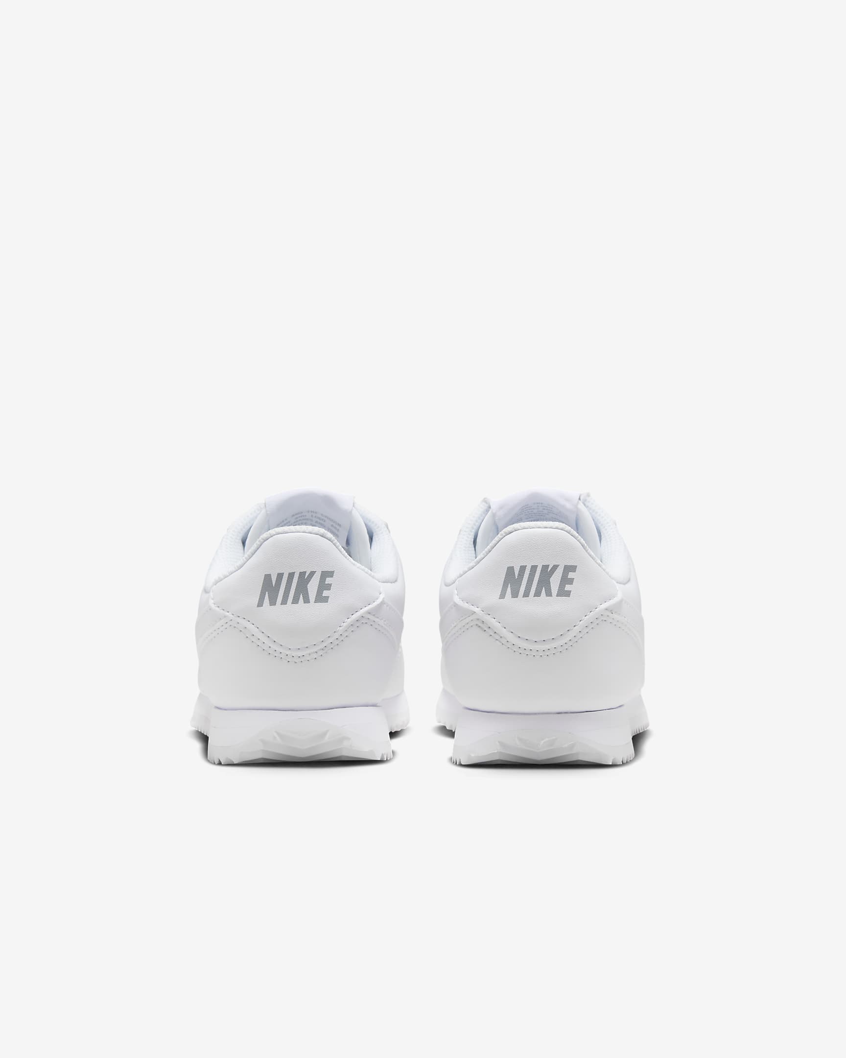 Tenis para niños grandes Nike Cortez - Blanco/Gris lobo/Blanco