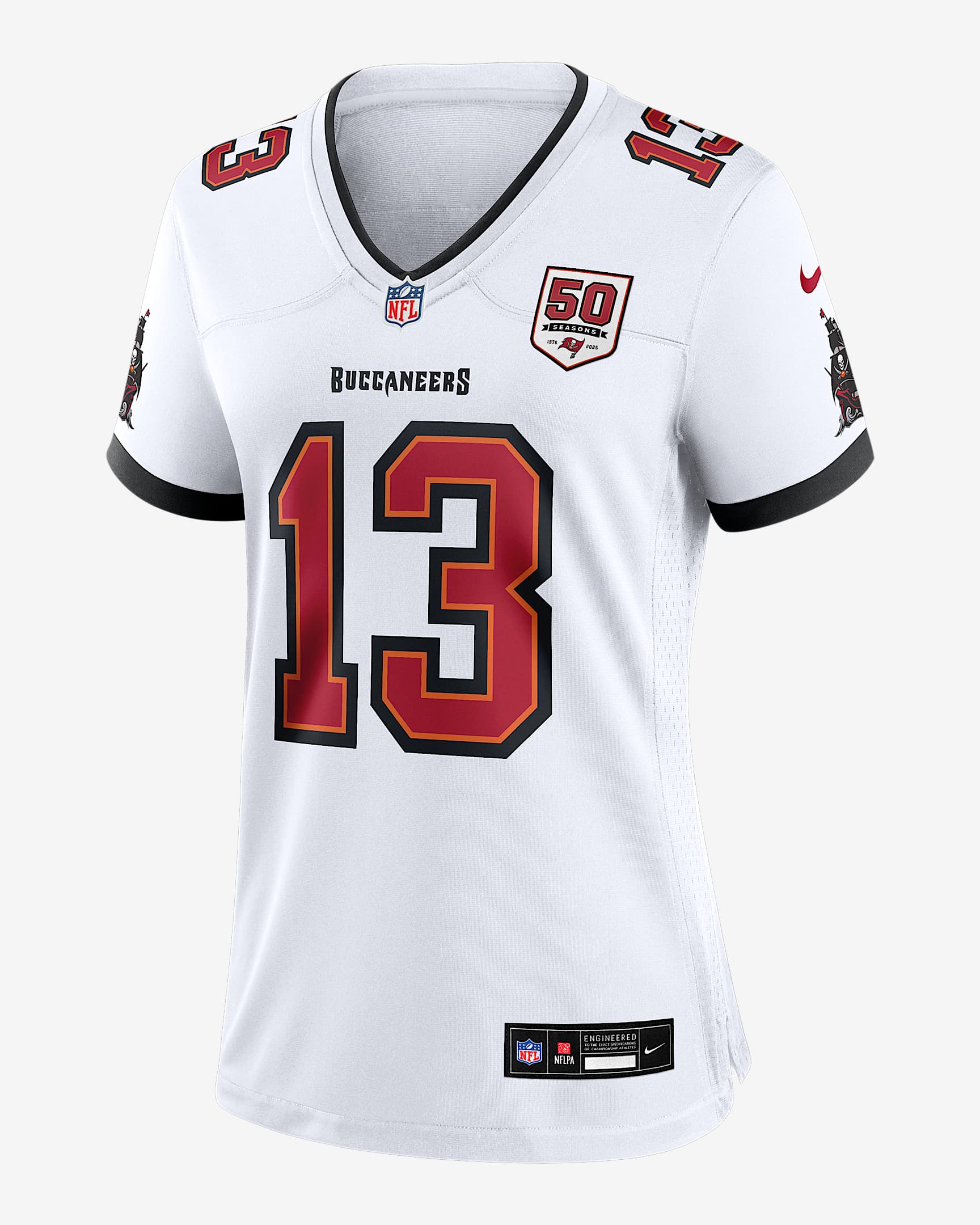 Mike Evans Tampa Bay Buccaneers 50th Anniversary Women’s Nike NFL Game Jersey - White