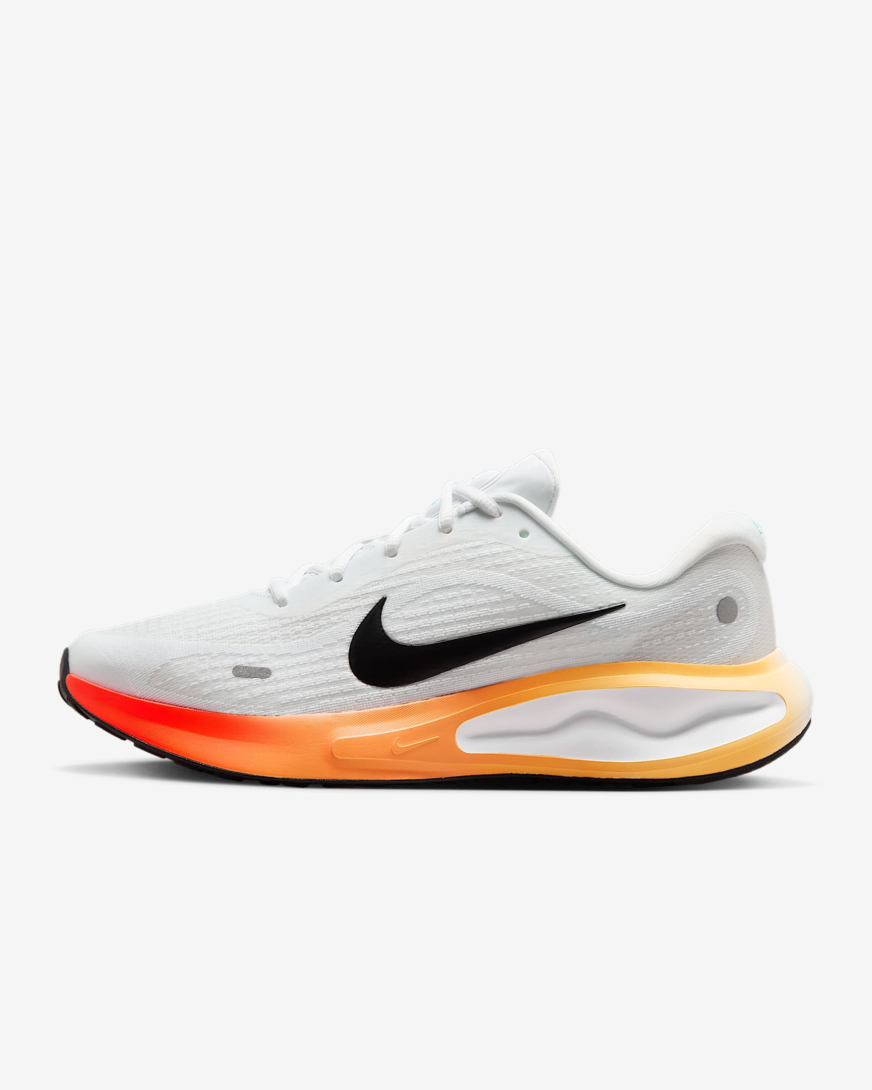 Nike Journey Run Men's Road Running Shoes - White/White/Bright Crimson/Black