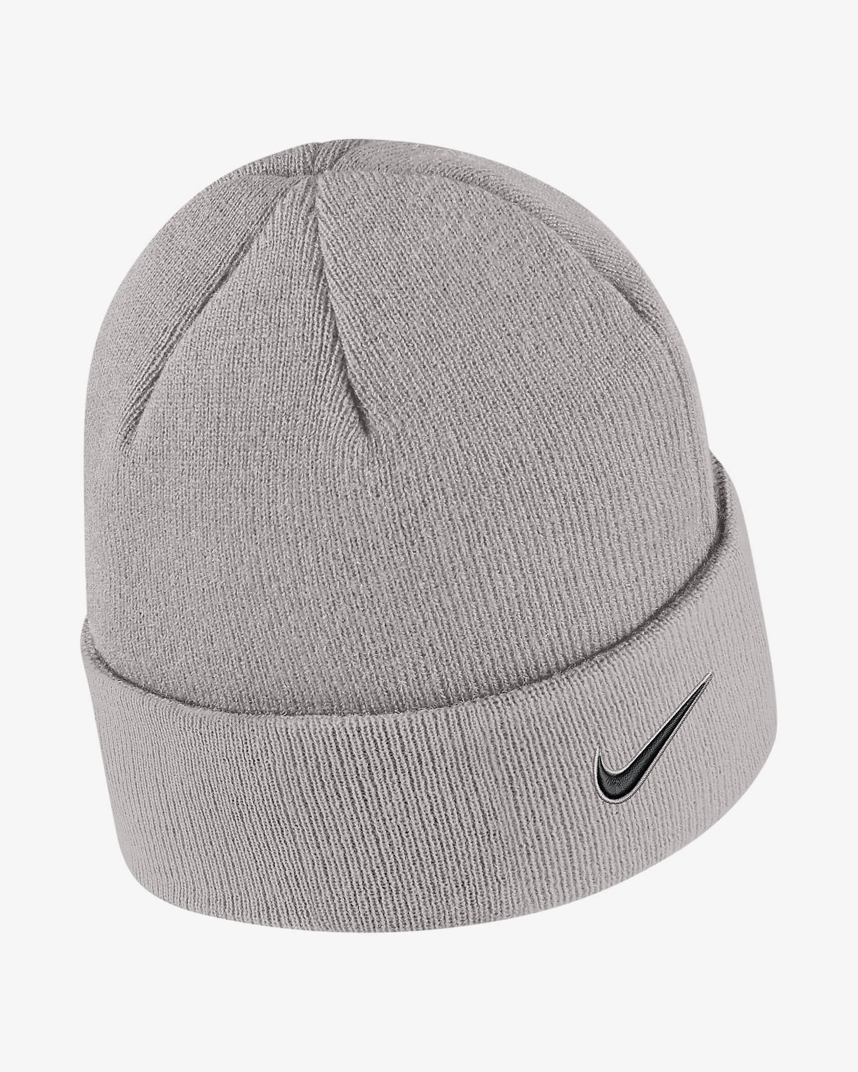 Nike Swoosh Golf Cuffed Beanie - Pewter Grey