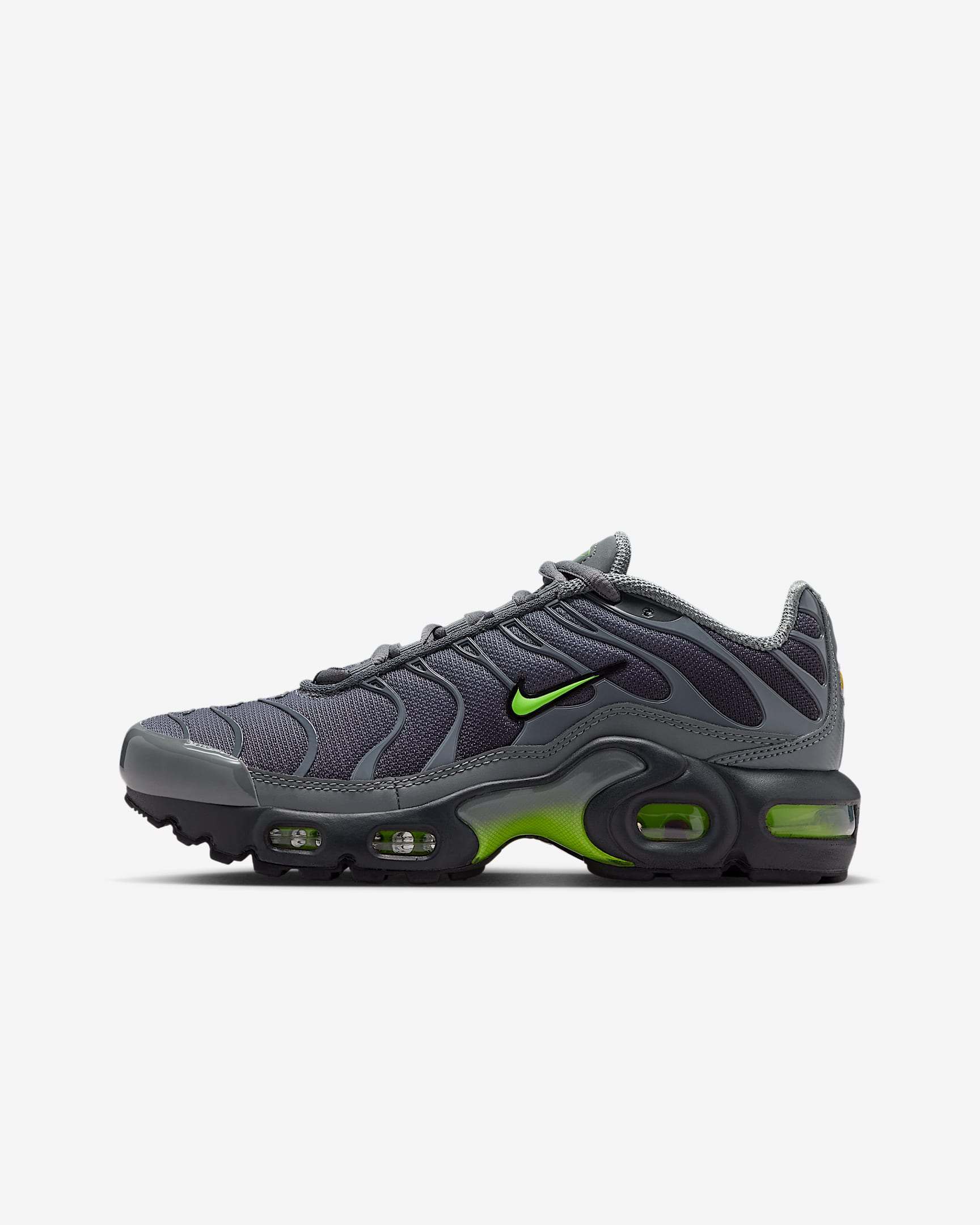 Scarpa Nike Air Max Plus - Ragazzo/a - Smoke Grey/Dark Smoke Grey/Nero/Volt