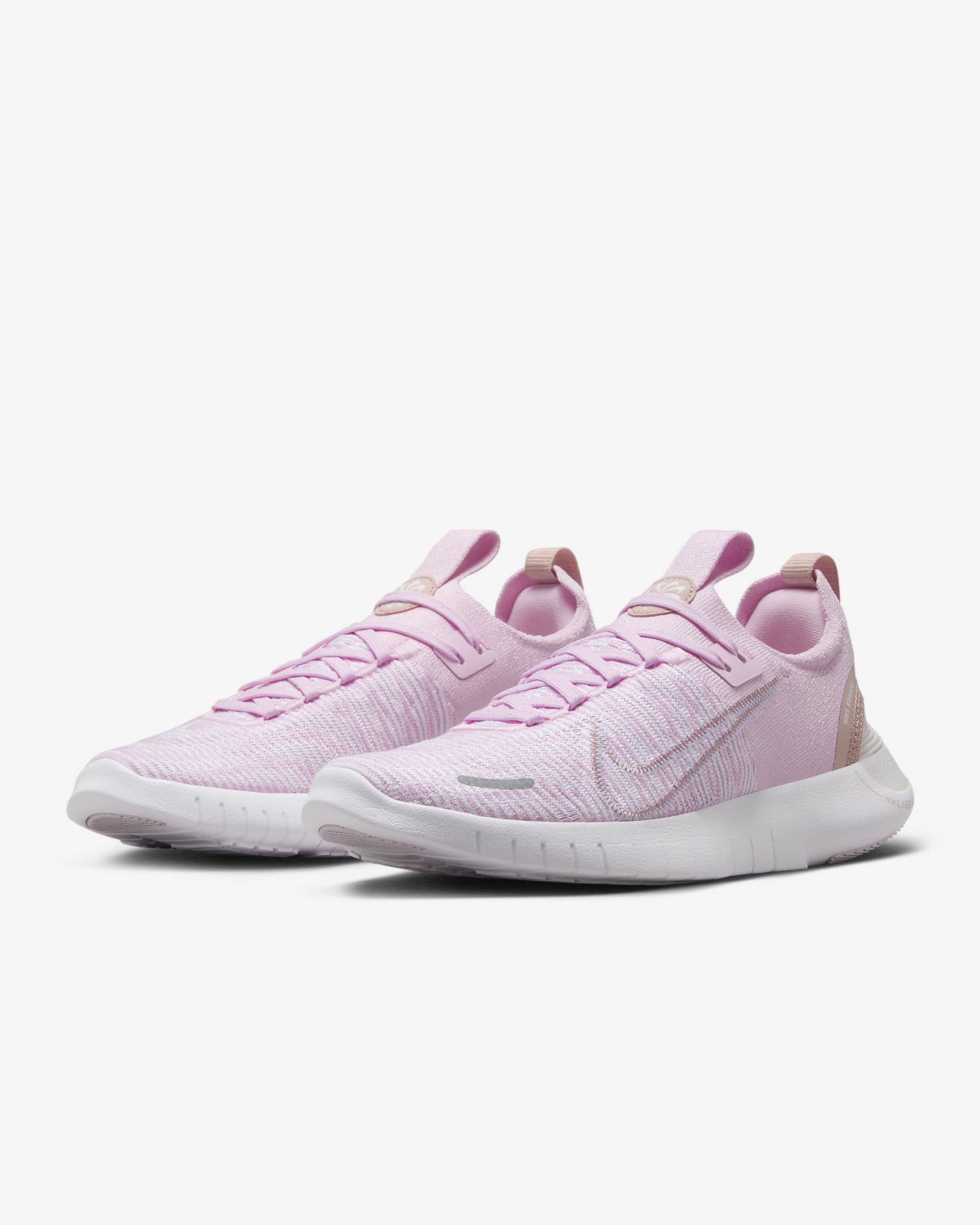 Nike Free RN NN Women's Road Running Shoes - Pink Foam/Pink Oxford/Platinum Tint/White