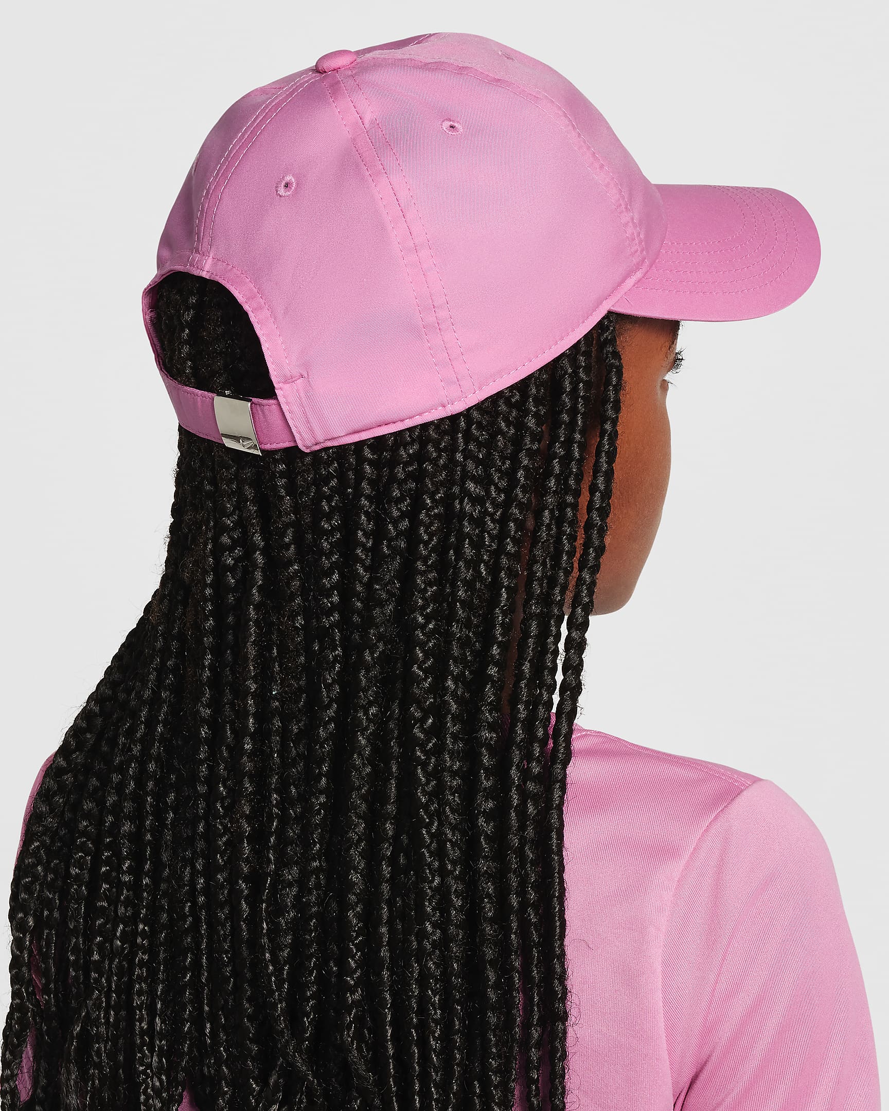 Nike Dri-FIT Club Kids' Unstructured Metal Swoosh Cap - Magic Flamingo