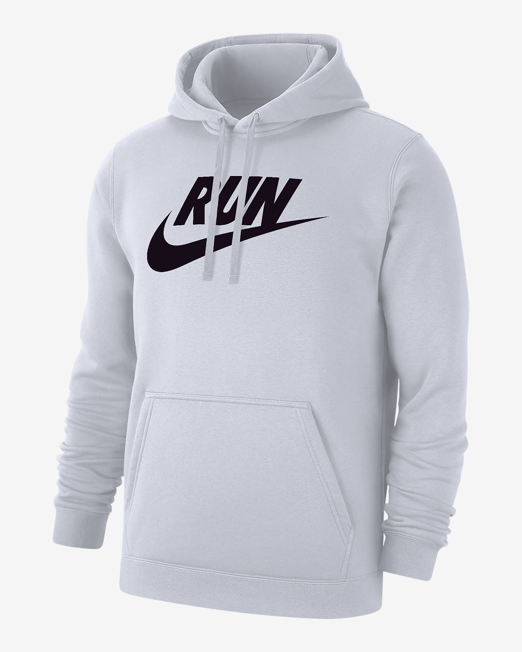 Sudadera con gorro sin cierre de correr para hombre Nike Club Fleece - Blanco