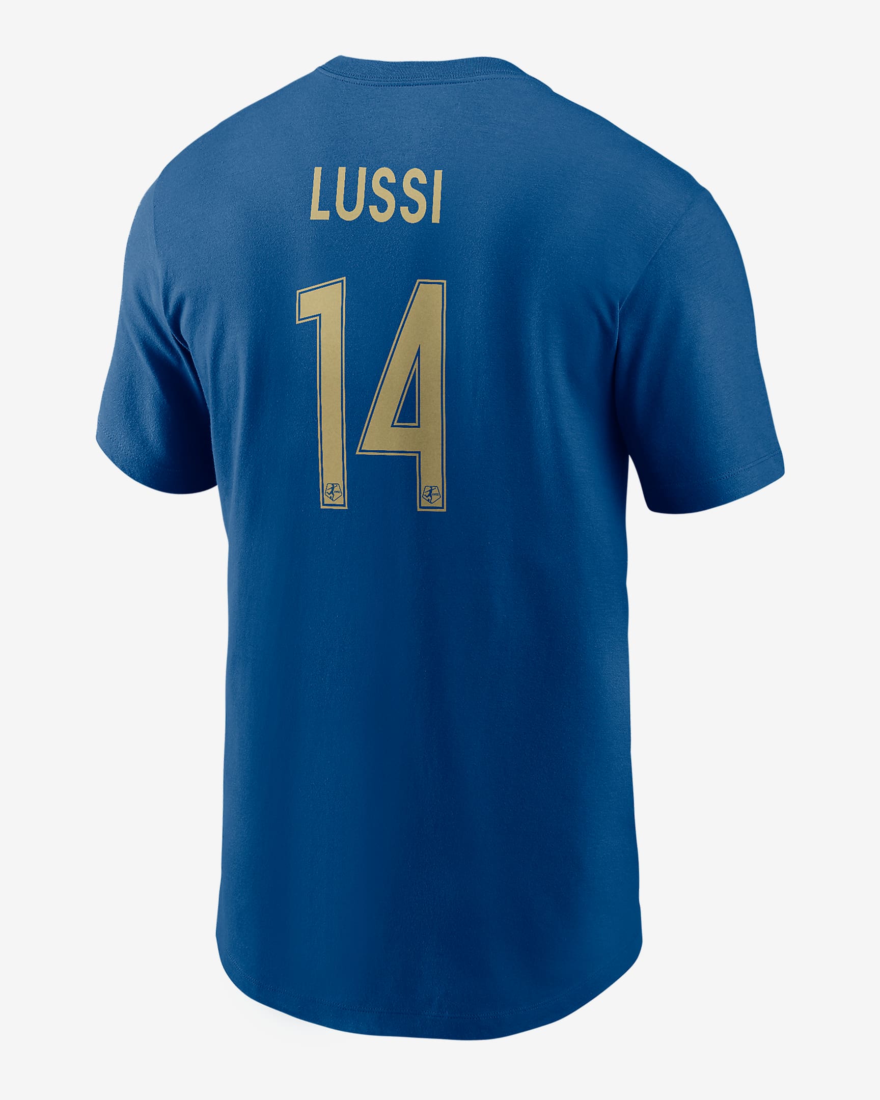 Playera Nike de la NWSL para hombre Tyler Lussi North Carolina Courage - Azul gimnasio