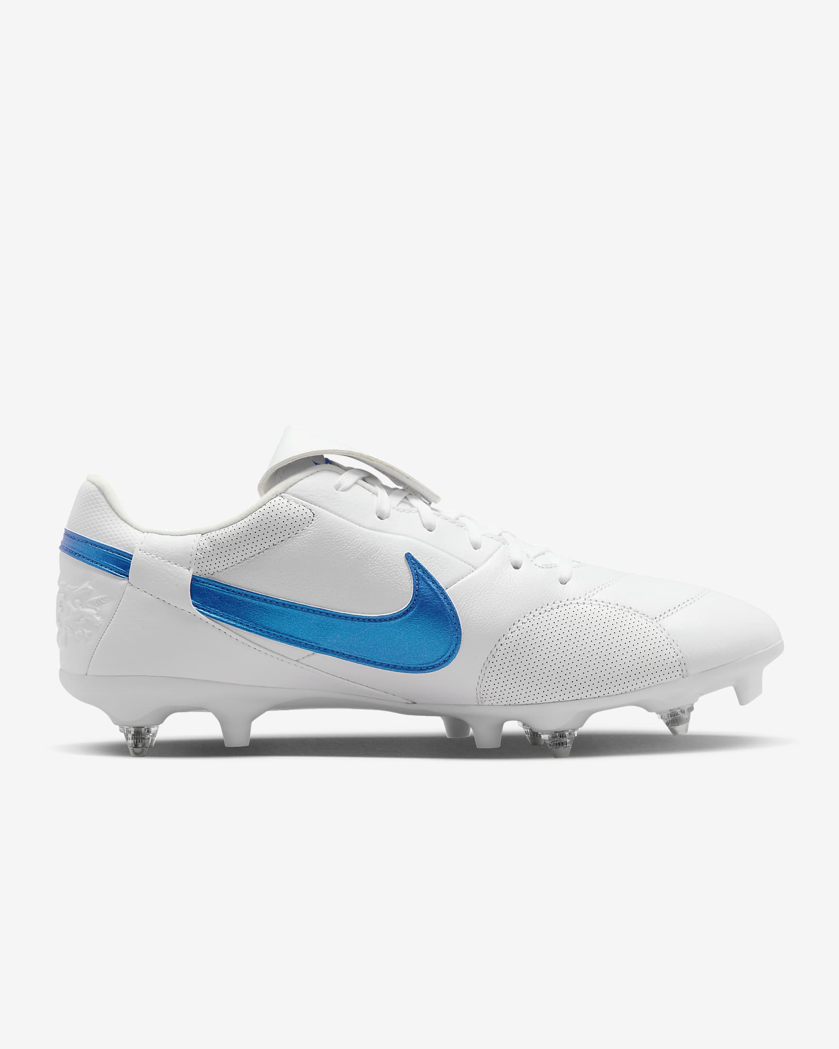 Fotbollssko med lågt skaft Nike Premier 3 SG-Pro - Vit/Signal Blue