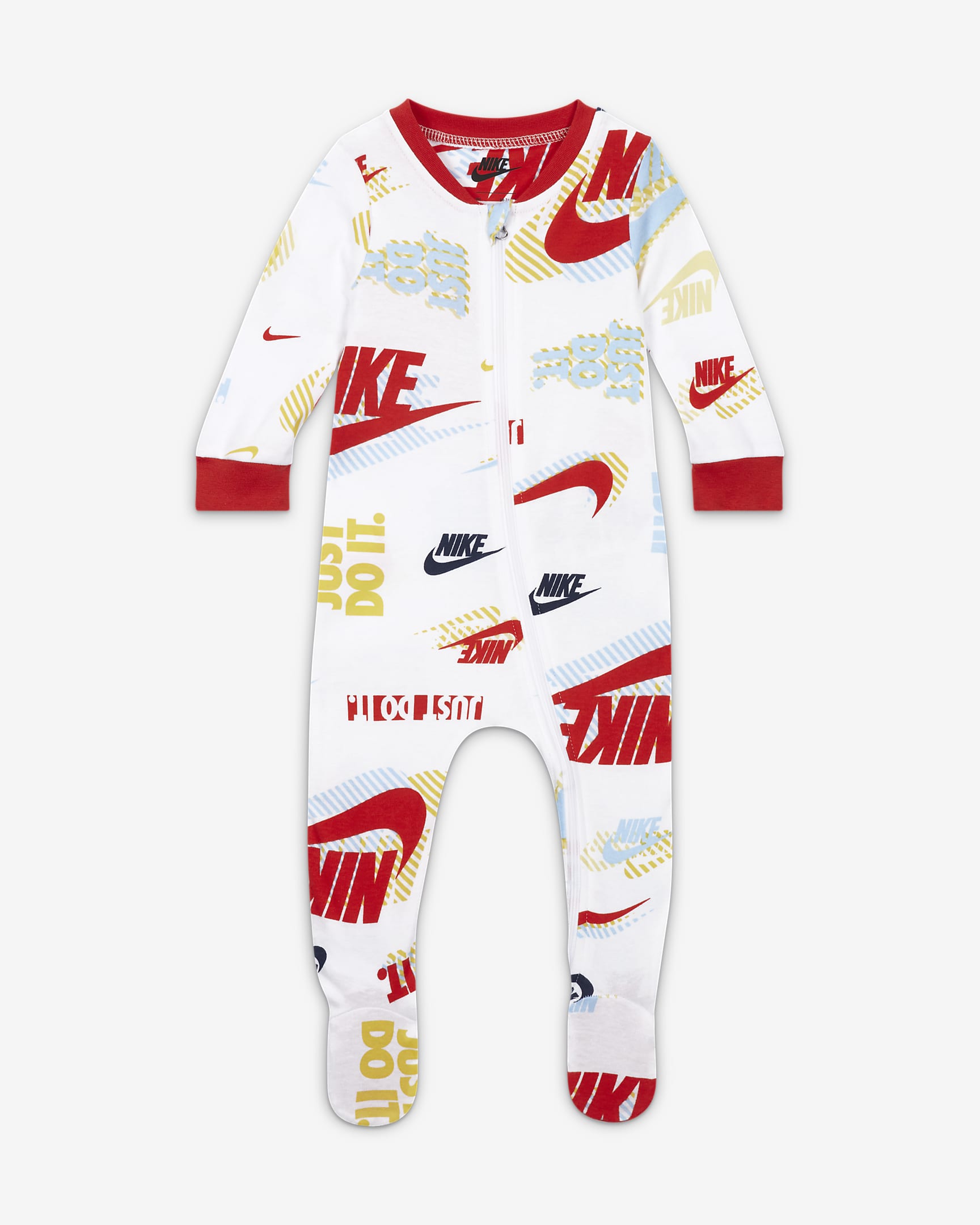 Nike Active Joy Footed Coverall Baby Coverall - White