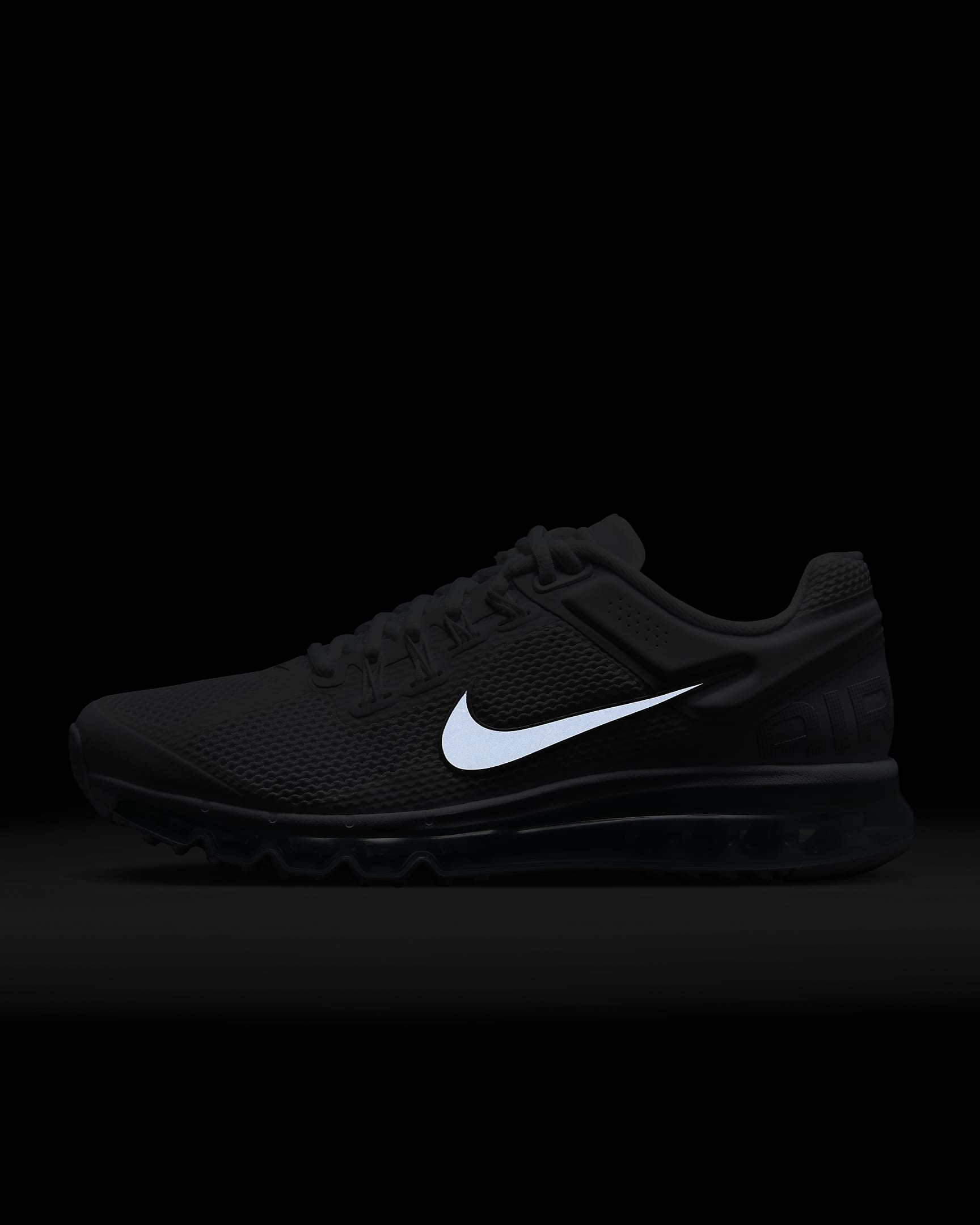 Calzado para hombre Nike Air Max 2013 - Blanco/Negro/Plata metalizado