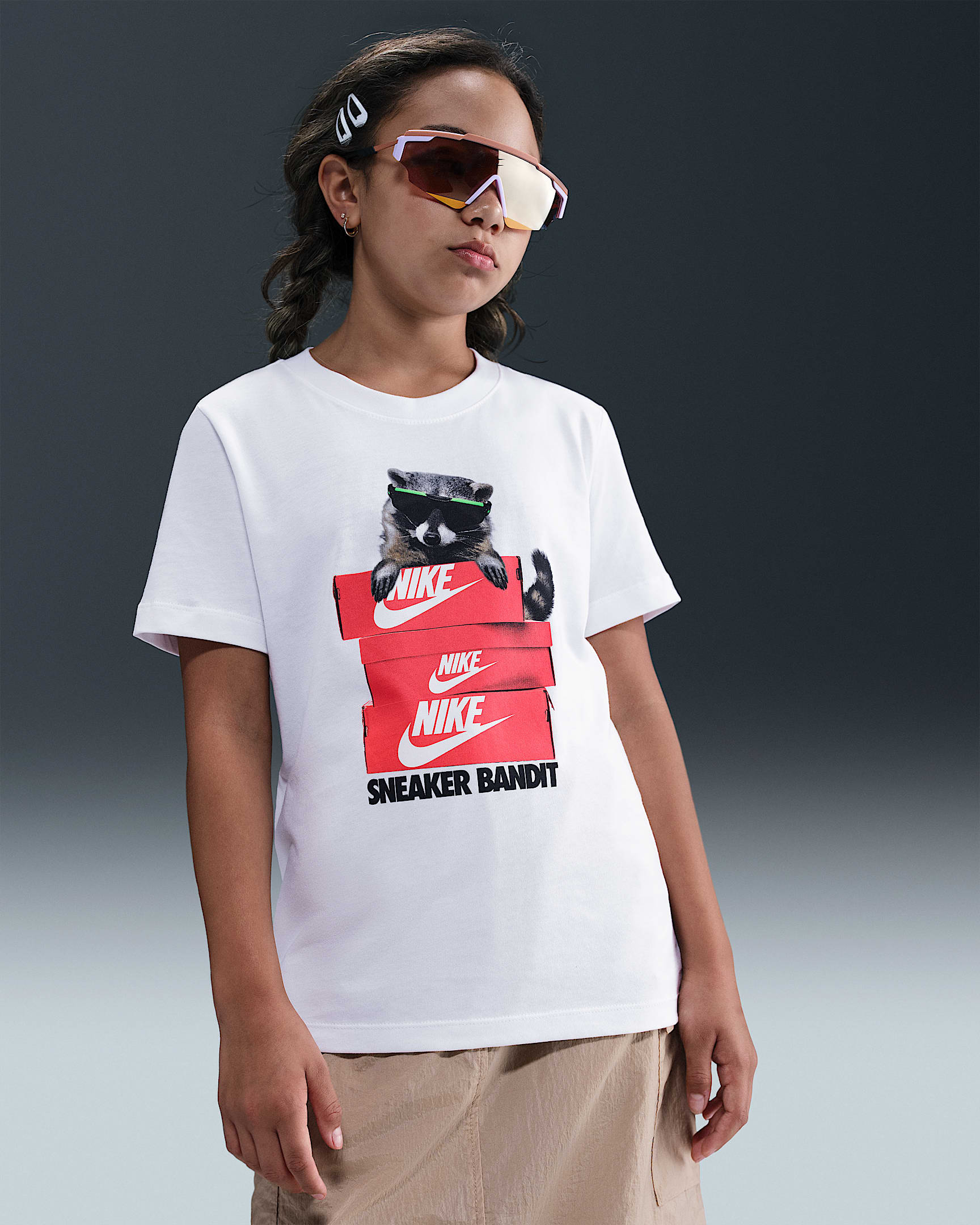 Nike Sportswear Big Kids' T-Shirt - White