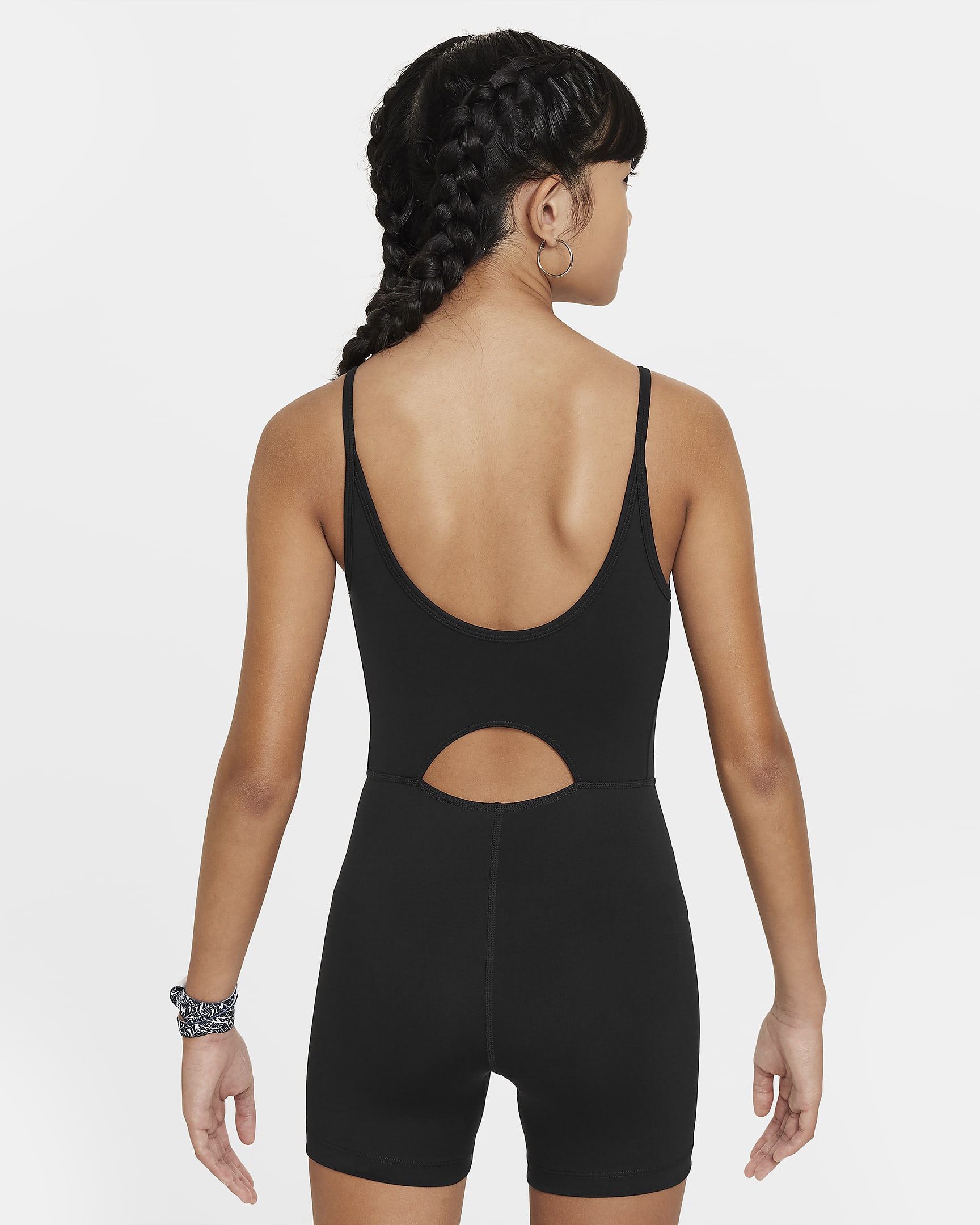 Nike Dri-FIT One-unitard til større børn (piger) - sort