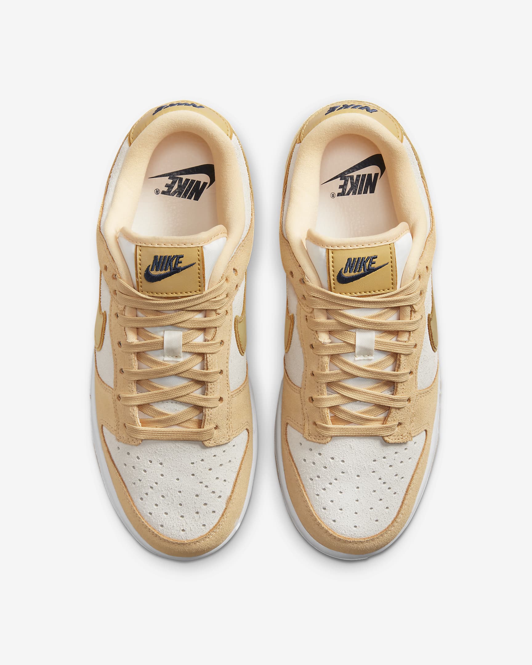 Nike Dunk Low LX Women's Shoes - Celestial Gold/Sail/Gold Suede/Wheat Gold