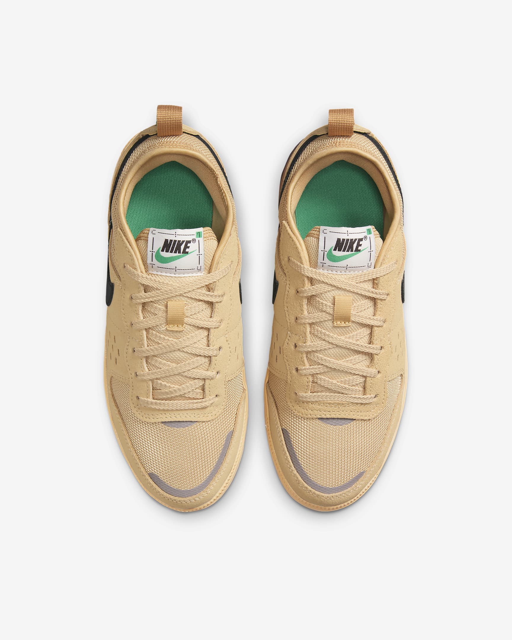 Nike C1TY "Brownstone" Big Kids' Shoes - Flax/Sesame/Stadium Green/Black