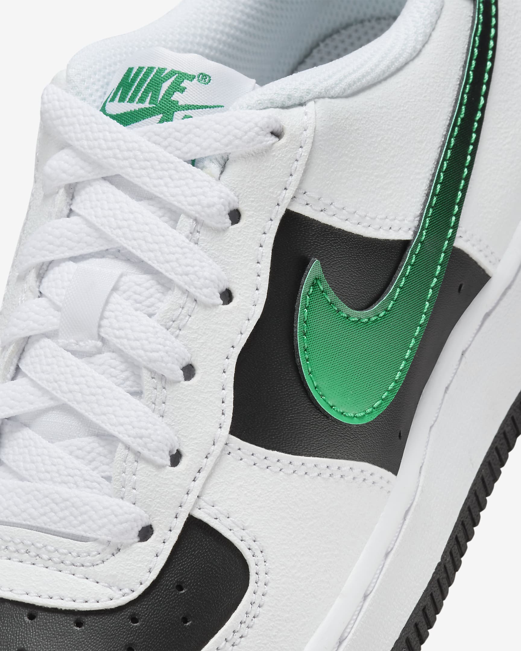 Nike Force 1 LV8 2 Zapatillas - Niño/a - Blanco/Negro/Malachite/Stadium Green