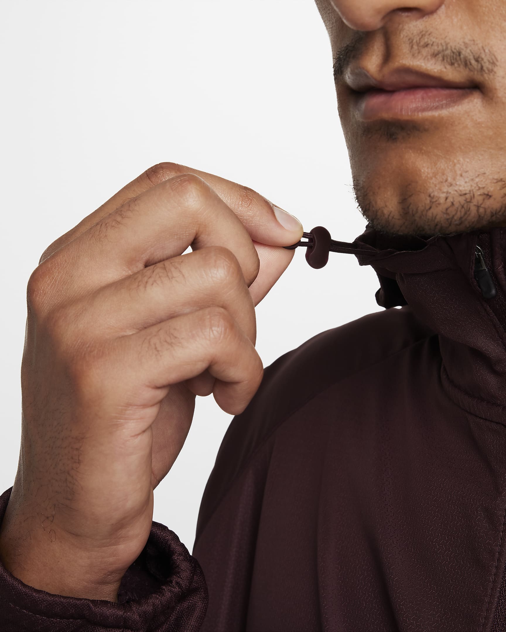 Nike Sphere Miler Men's Therma-FIT Water-Repellent Running Jacket - Burgundy Crush/Burgundy Crush