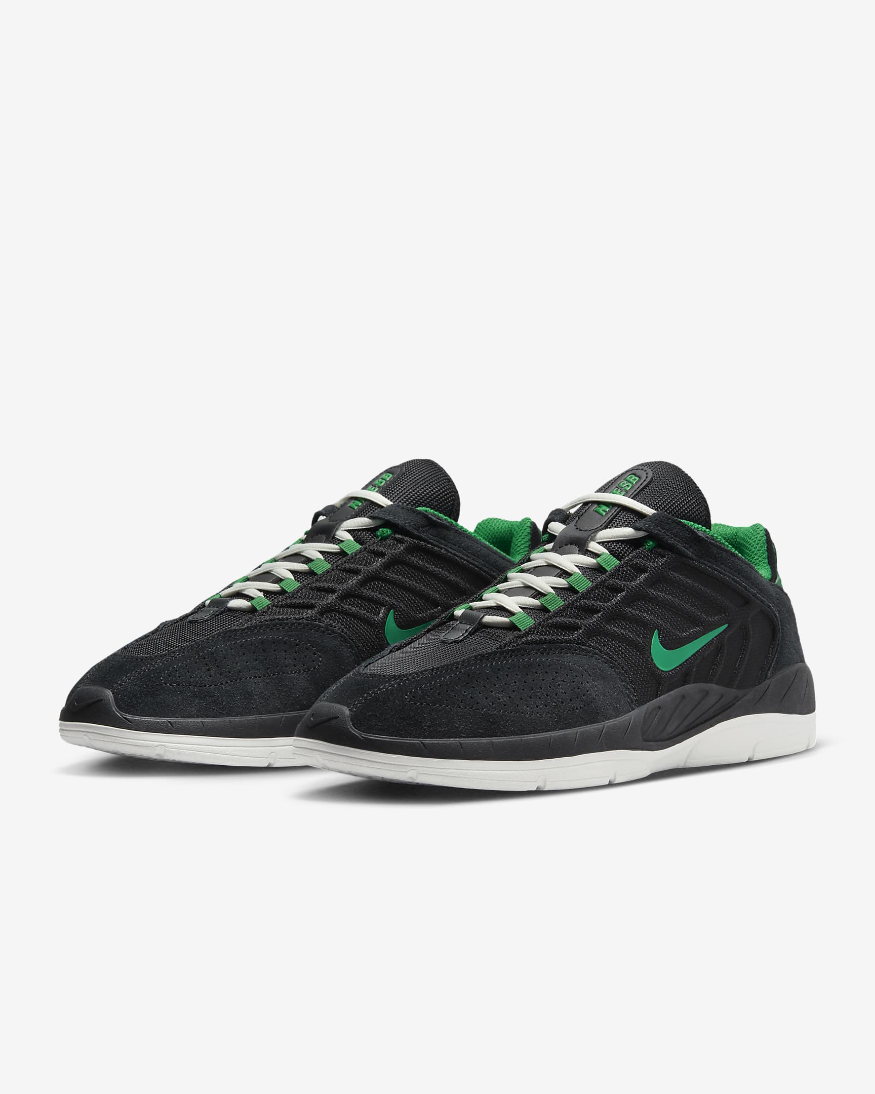 Chaussures Nike SB Vertebrae pour homme - Noir/Noir/Summit White/Malachite