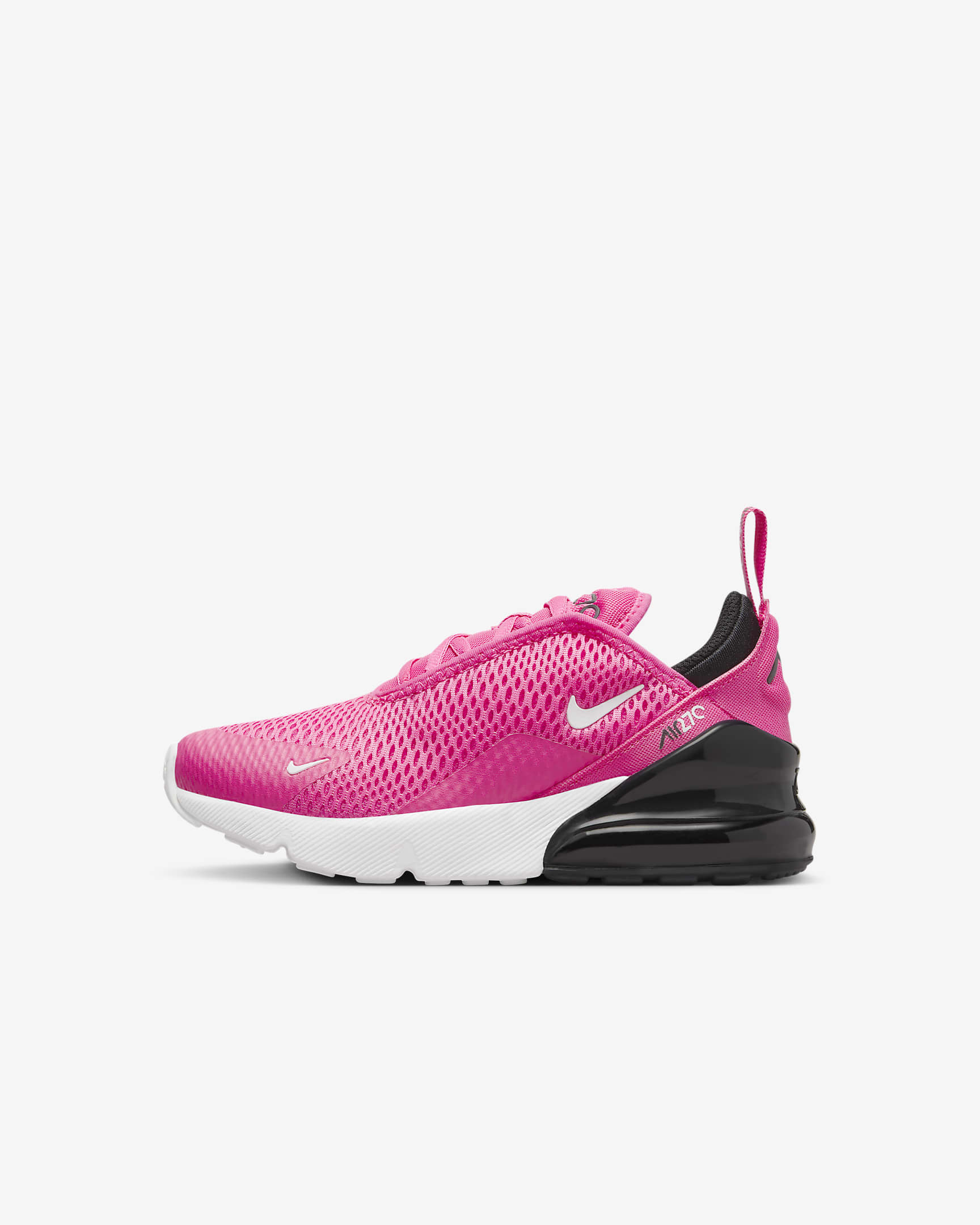 Nike Air Max 270 Little Kids' Shoes - Laser Fuchsia/Black/White/Summit White