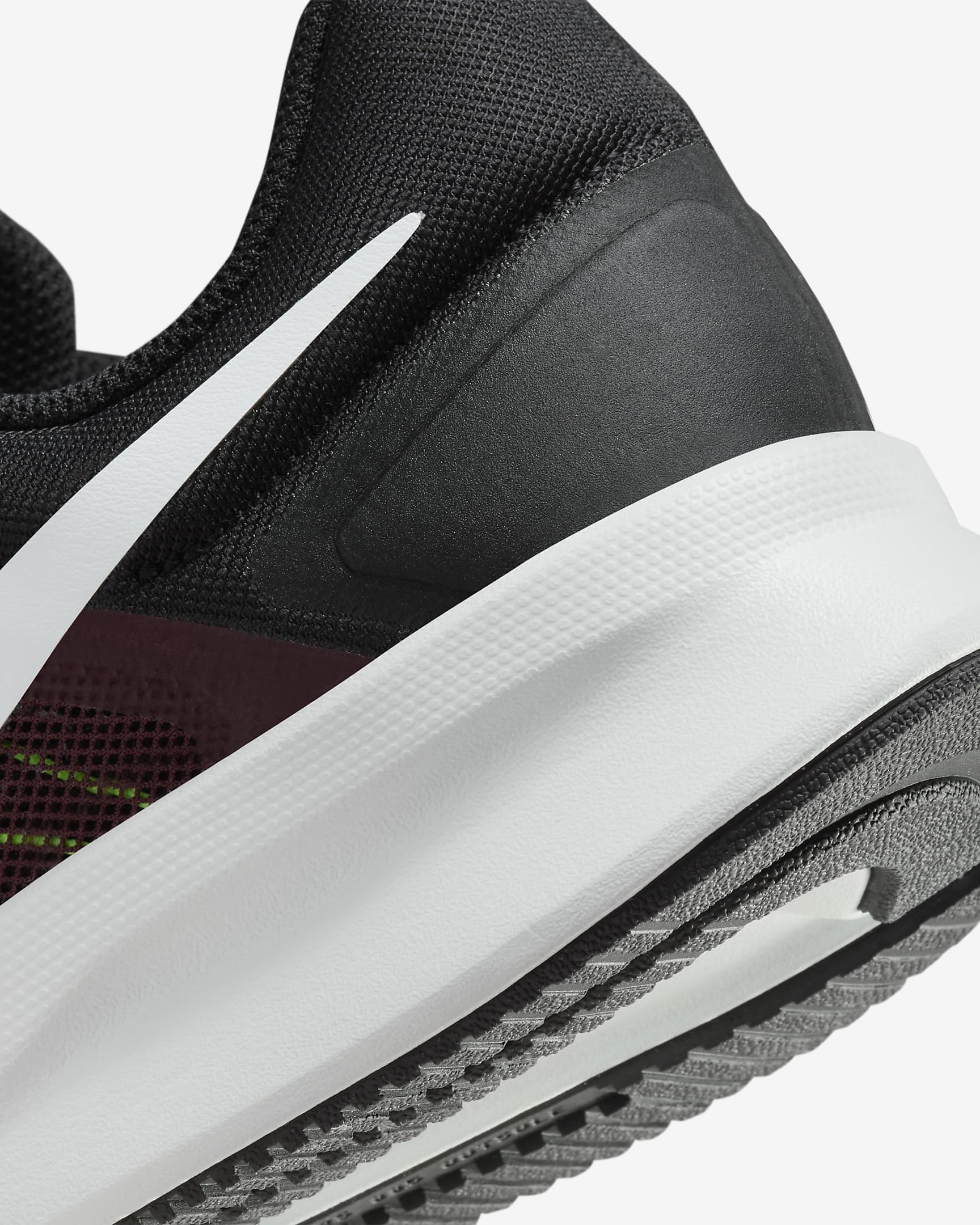 Nike Run Swift 3 Men's Road Running Shoes (DR2695-007, Black/Burgundy Crush/Lime Blast/Pure Platinum)