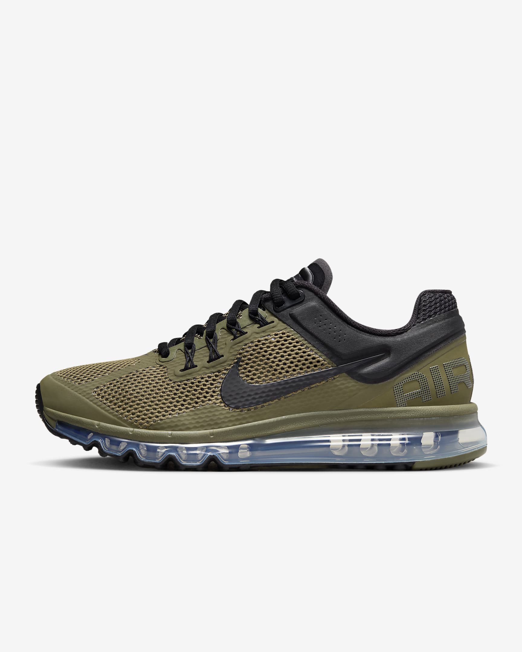 Nike Air Max 2013 Men's Shoes - Medium Olive/Metallic Silver/Black