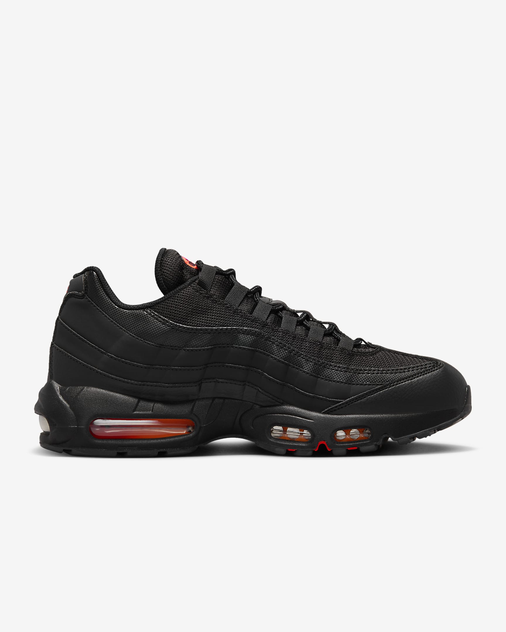 Nike Air Max 95 Men's Shoes - Black/Safety Orange/University Red