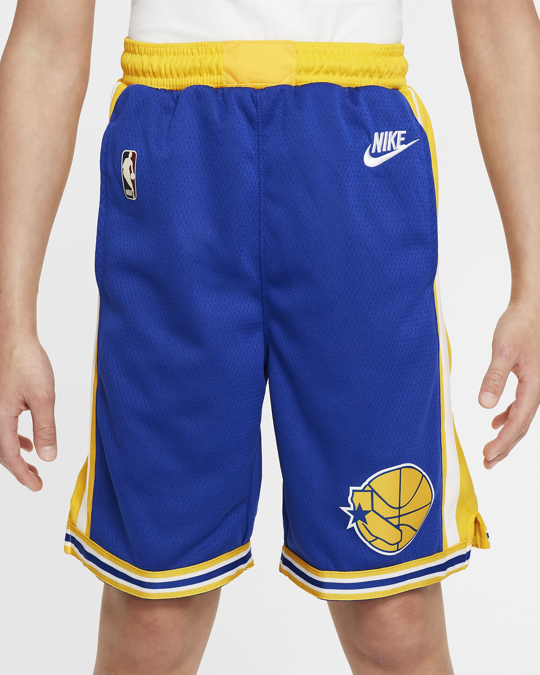 Golden State Warriors Nike Dri-FIT NBA Swingman Shorts für ältere Kinder - Rush Blue