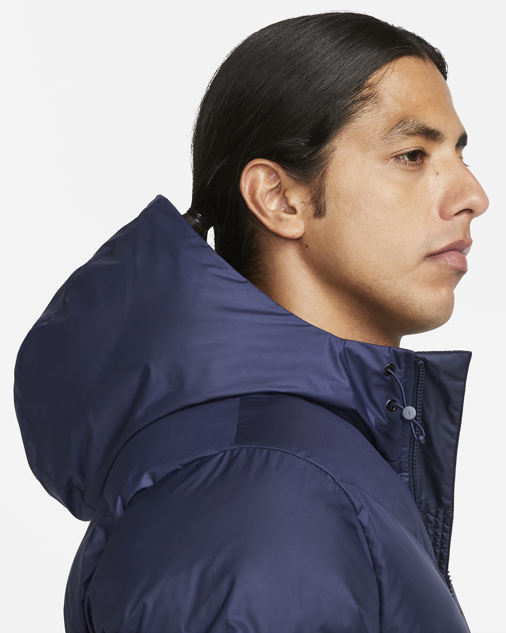 Pufferjacka med huva Nike Windrunner PrimaLoft® Storm-FIT för män - Midnight Navy/Obsidian/Sail