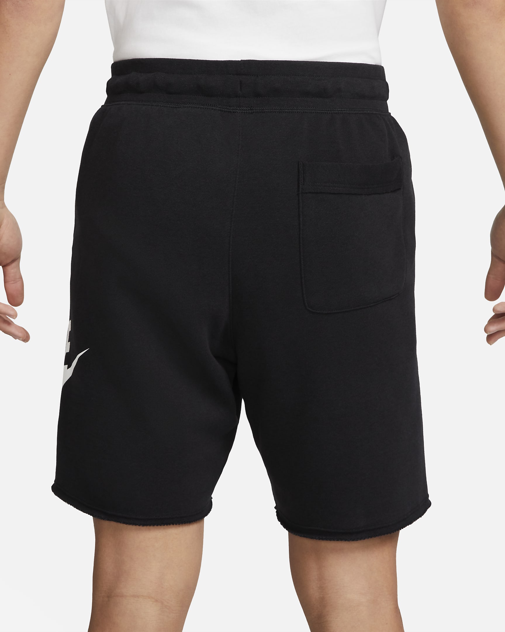 Nike Club Alumni Men's French Terry Shorts - Black/White/White