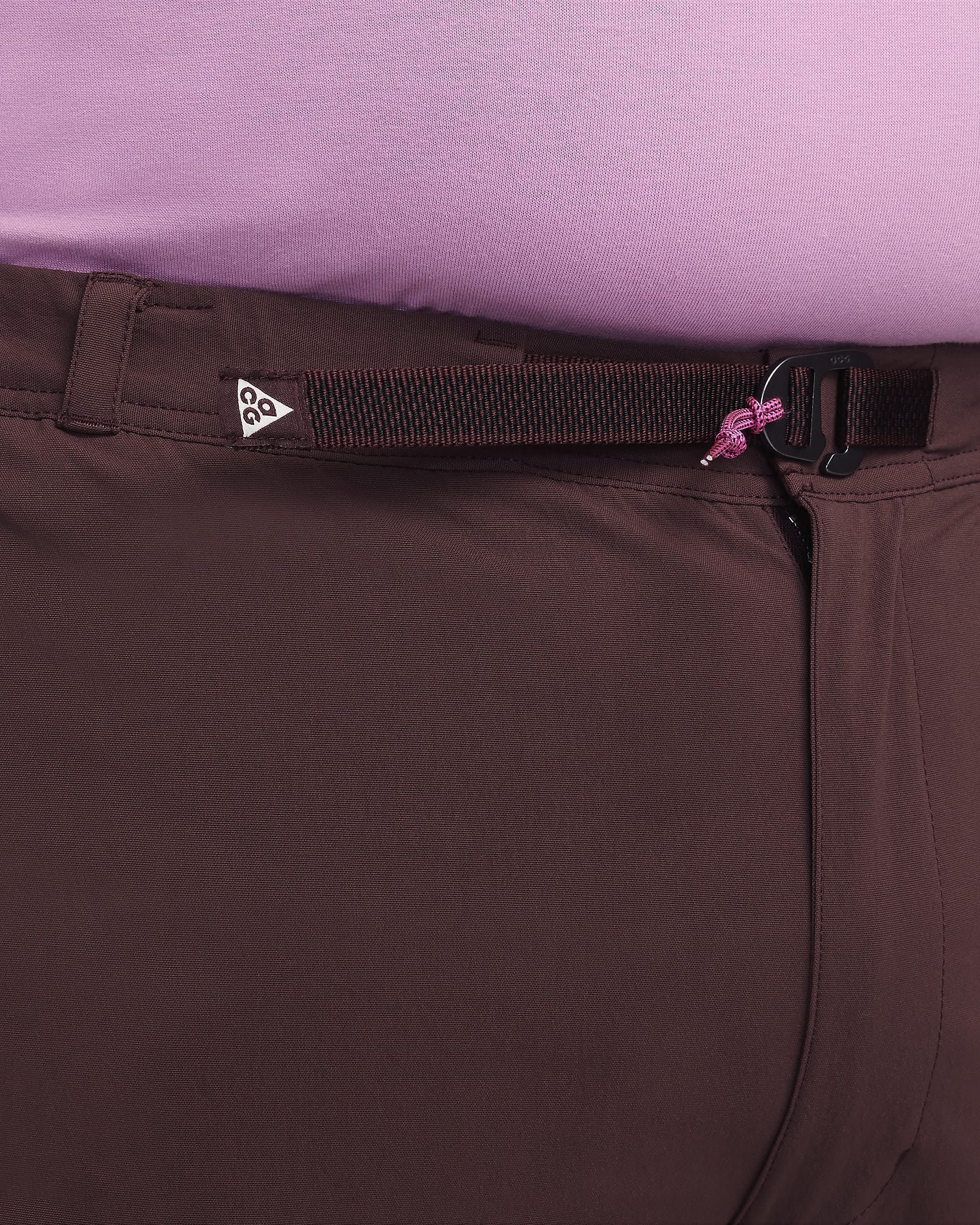 Pantaloni cargo Nike ACG "Smith Summit" - Uomo - Burgundy Crush/Nero/Laser Fuchsia/Summit White