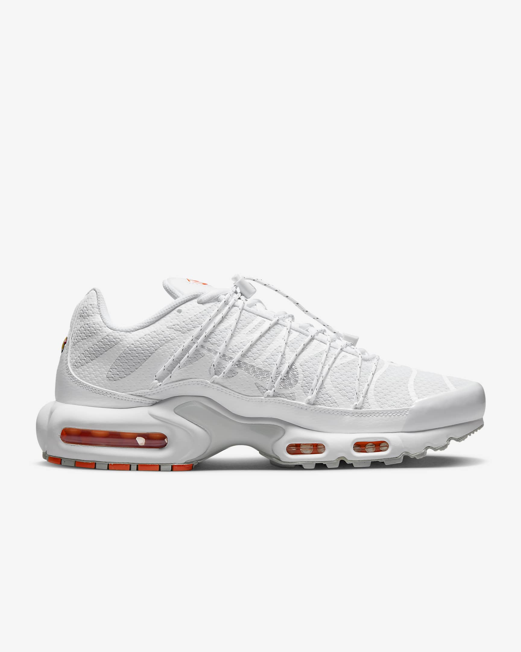 Chaussure Nike Air Max Plus Utility pour homme - Blanc/Safety Orange/Pure Platinum