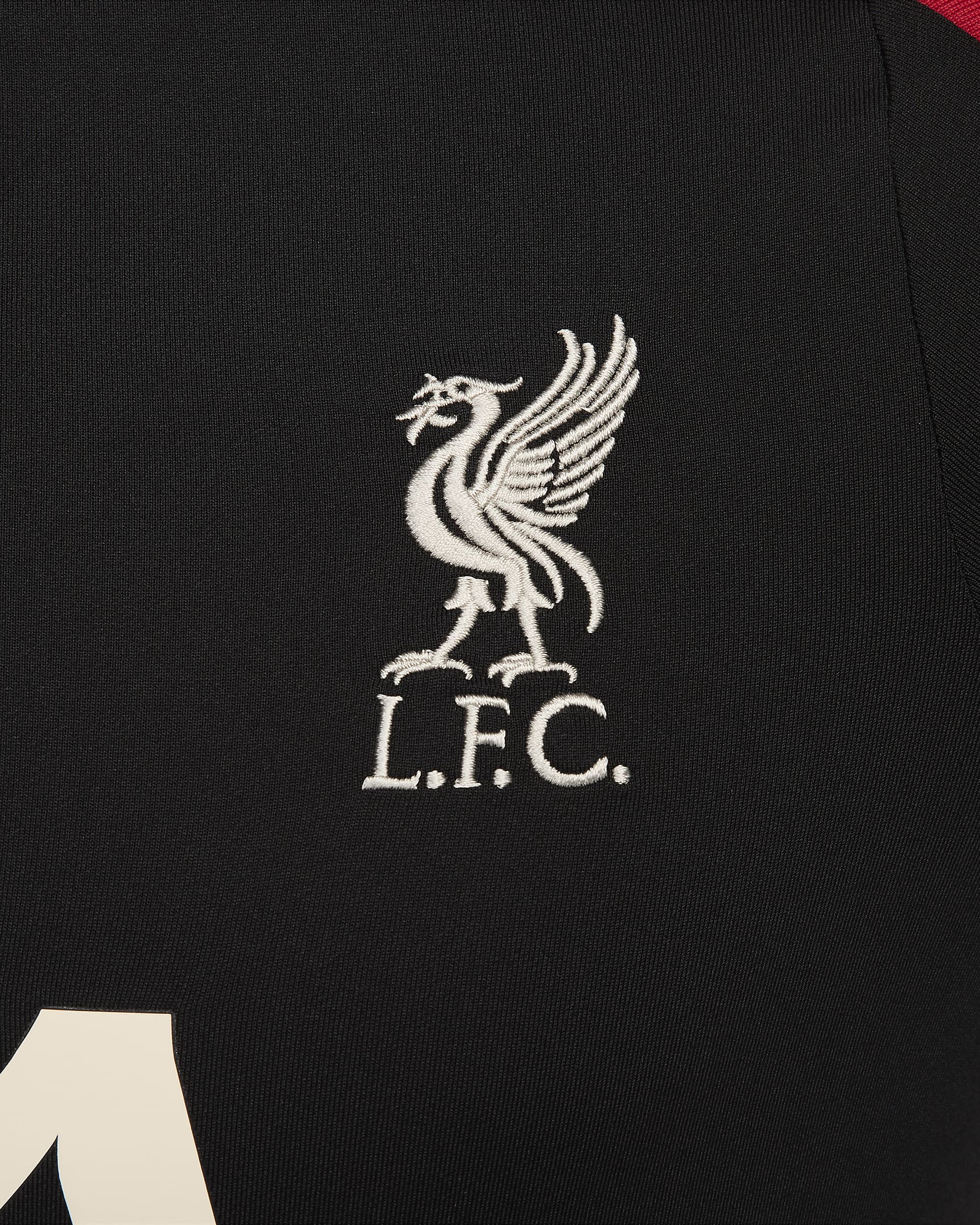 Liverpool FC Strike 男款 Nike Dri-FIT 足球訓練上衣 - 黑色/黑色/Gym Red/Light Orewood Brown