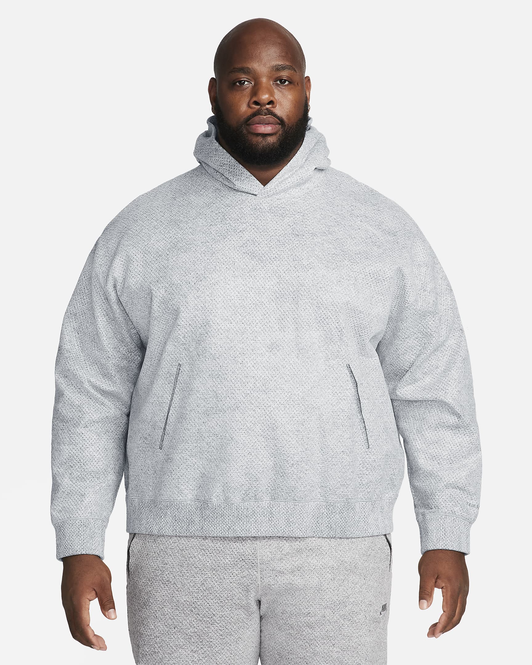 Nike Forward Hoodie Men's Pullover Hoodie - Smoke Grey/Smoke Grey/Light Smoke Grey/Cool Grey