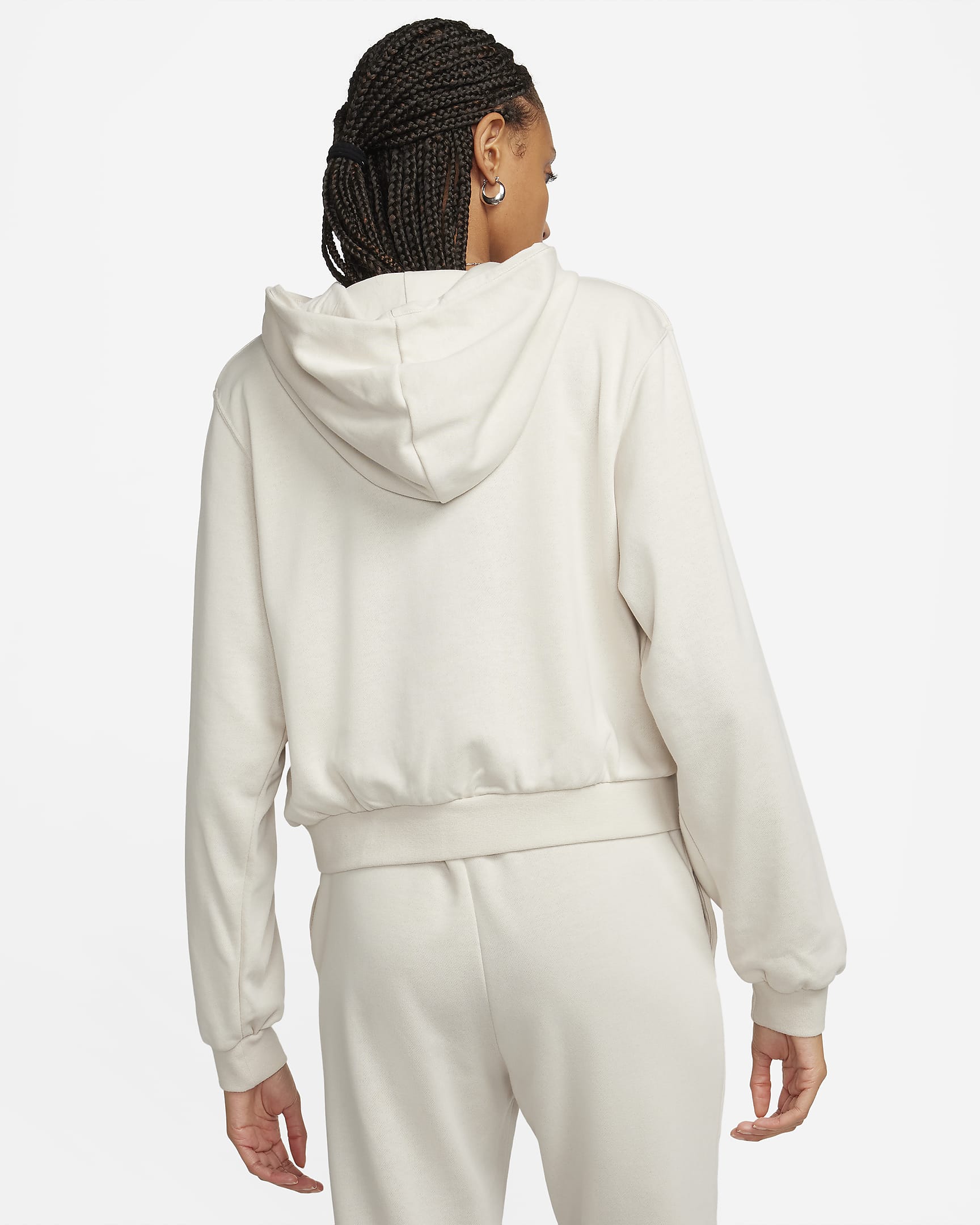 Nike Sportswear Chill Terry Women's Loose Full-Zip French Terry Hoodie - Light Orewood Brown/Sail