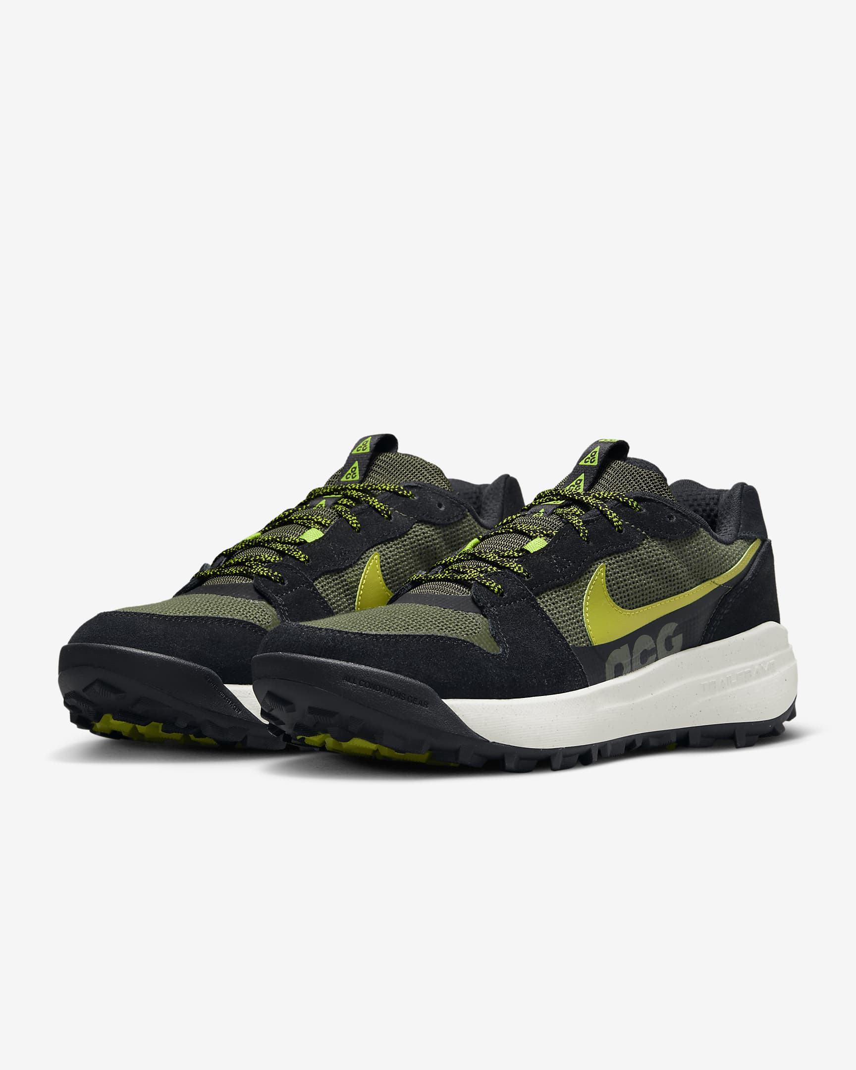 Nike ACG Lowcate sko - Cargo Khaki/Svart/Bright Cactus/Moss