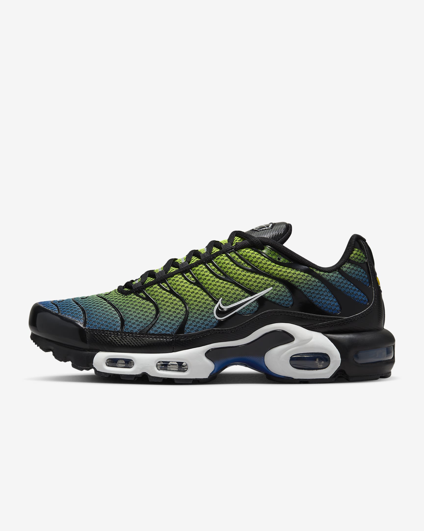 Nike Air Max Plus sko til herre - Svart/Racer Blue/Volt/Svart