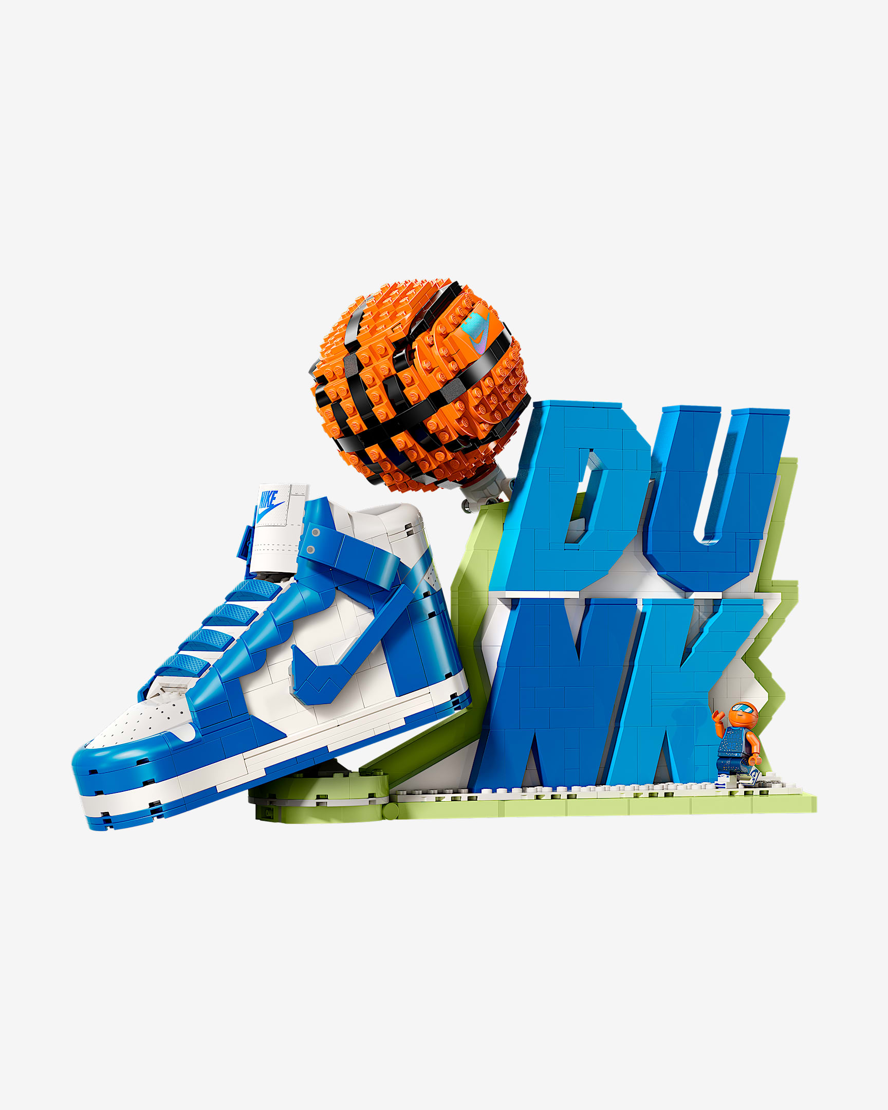 Nike Dunk x LEGO® Set Sneaker-Building Kit with Exclusive Minifigure - Blue