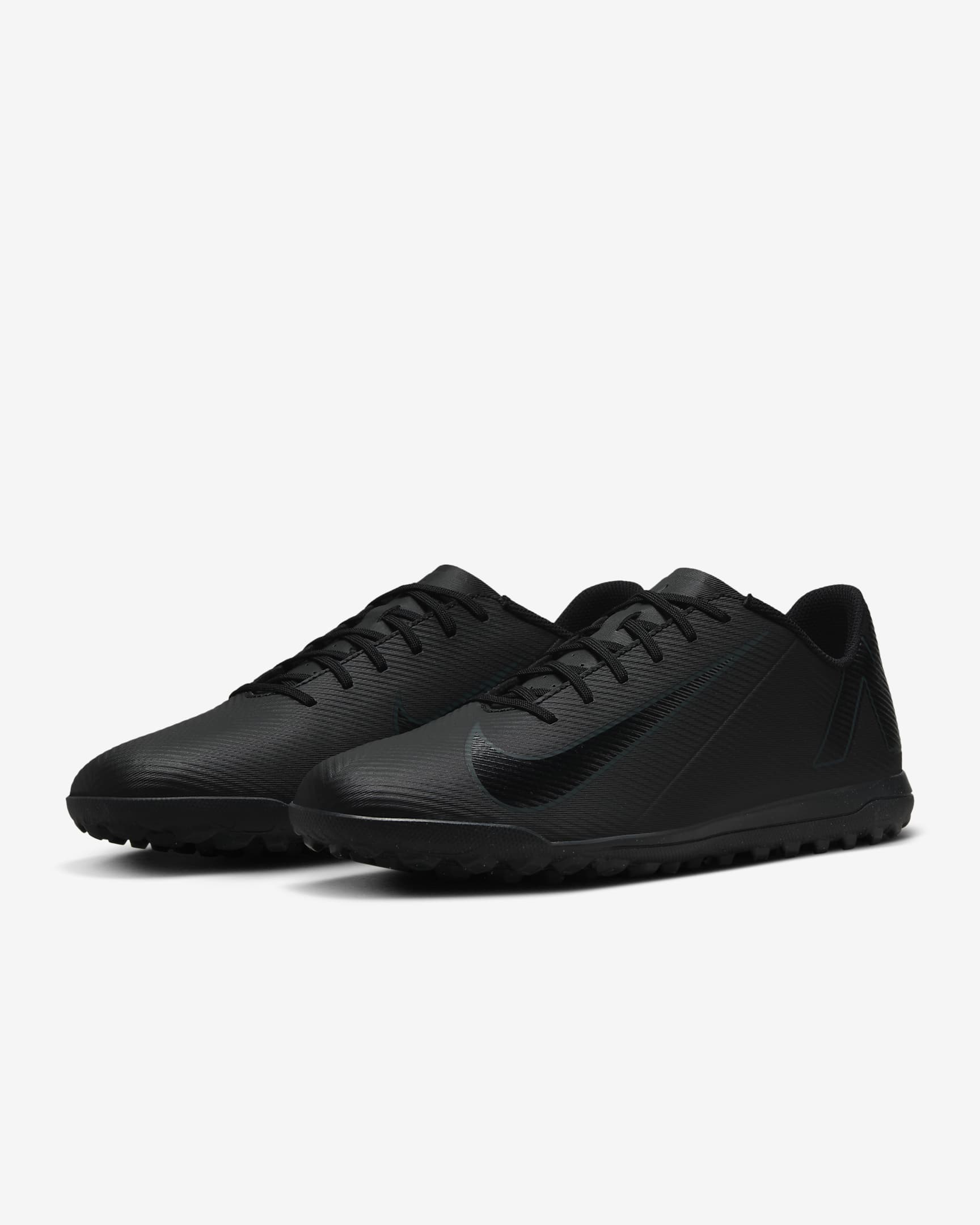 Nike Mercurial Vapor 16 Club TF Low-Top Fußballschuh - Schwarz/Deep Jungle/Schwarz