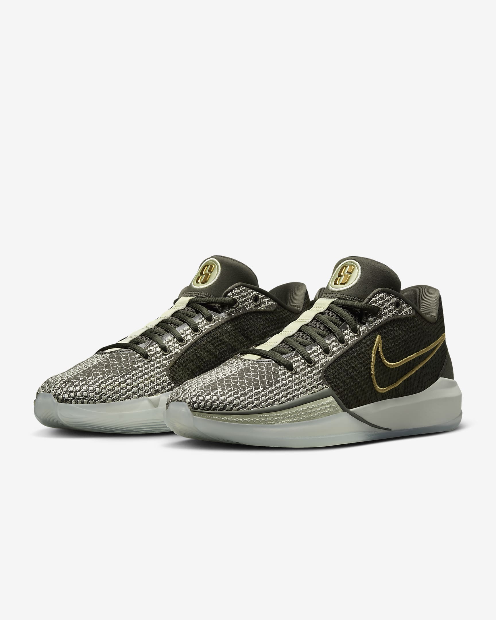 Sabrina 1 'Dedication' EP Basketball Shoes - Cargo Khaki/Olive Aura/Metallic Gold