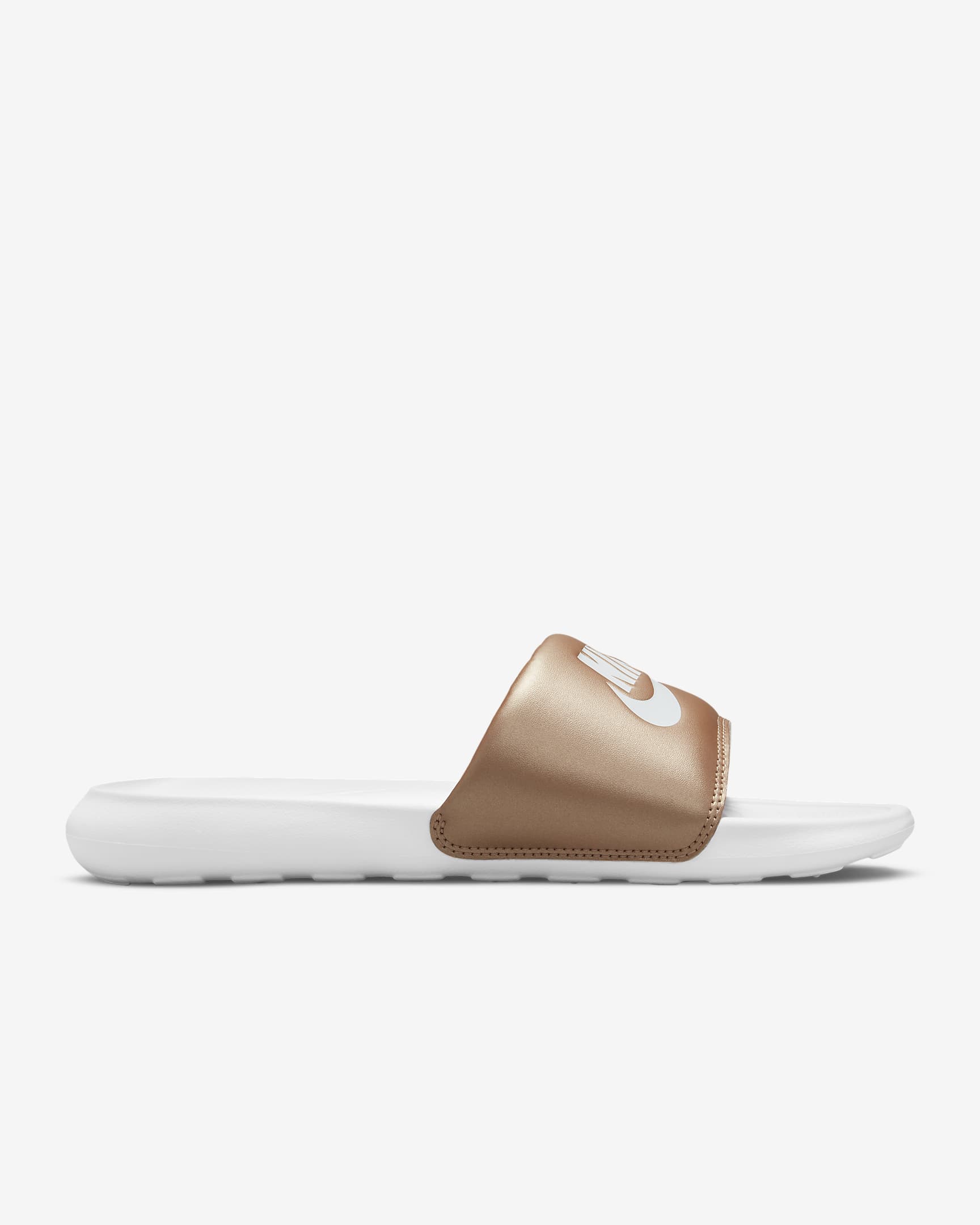 Nike Victori One Women's Slides - Metallic Red Bronze/White/White