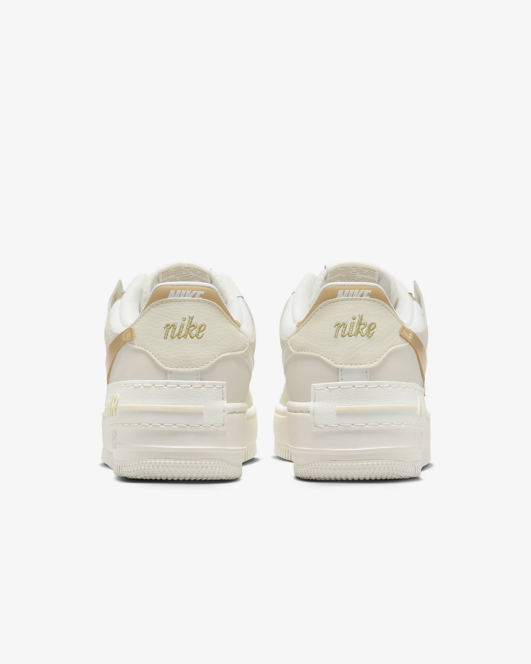 Nike Air Force 1 Shadow 女鞋 - Sail/Coconut Milk/Metallic Gold