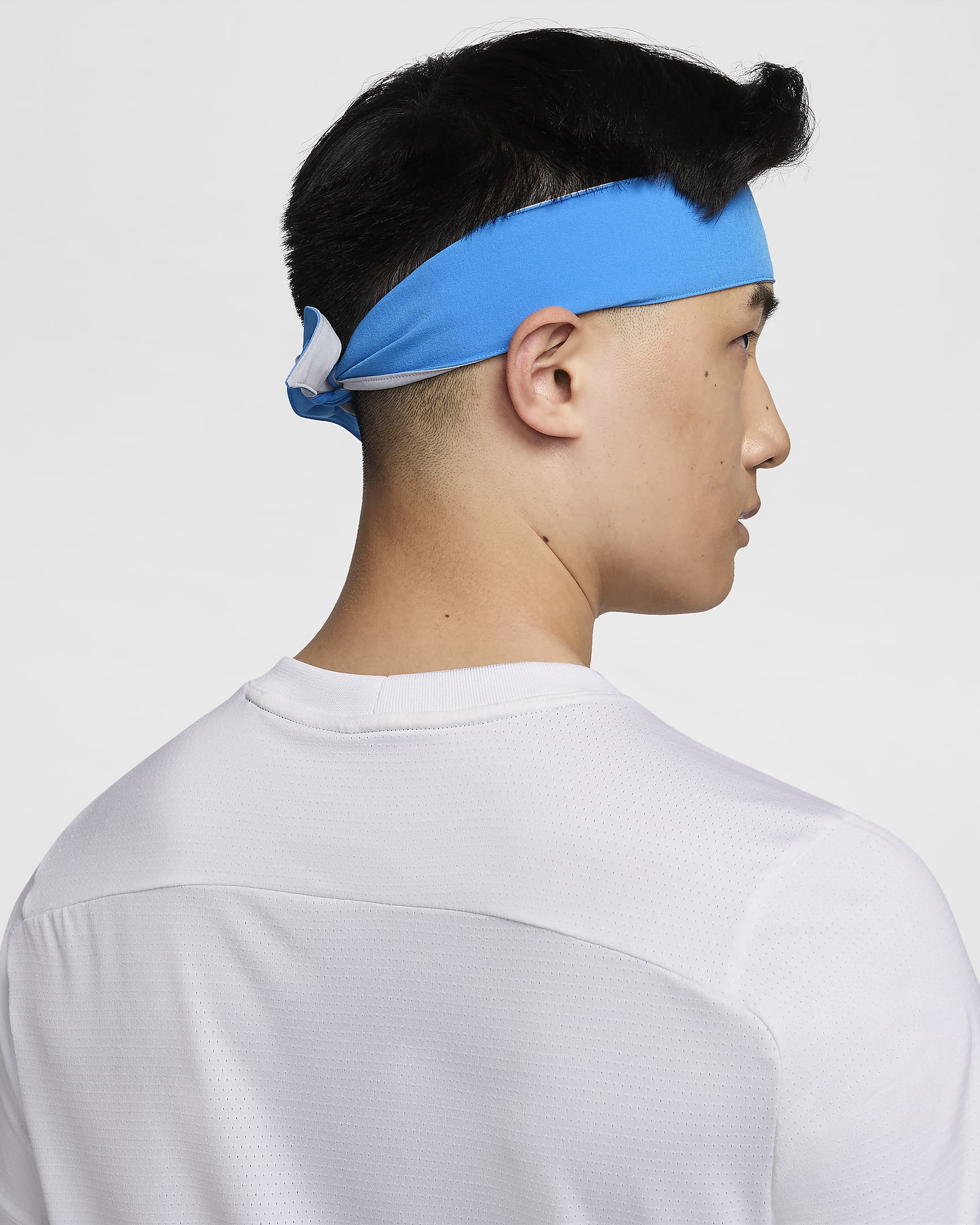 Tennispannband NikeCourt  - Light Photo Blue/Vit