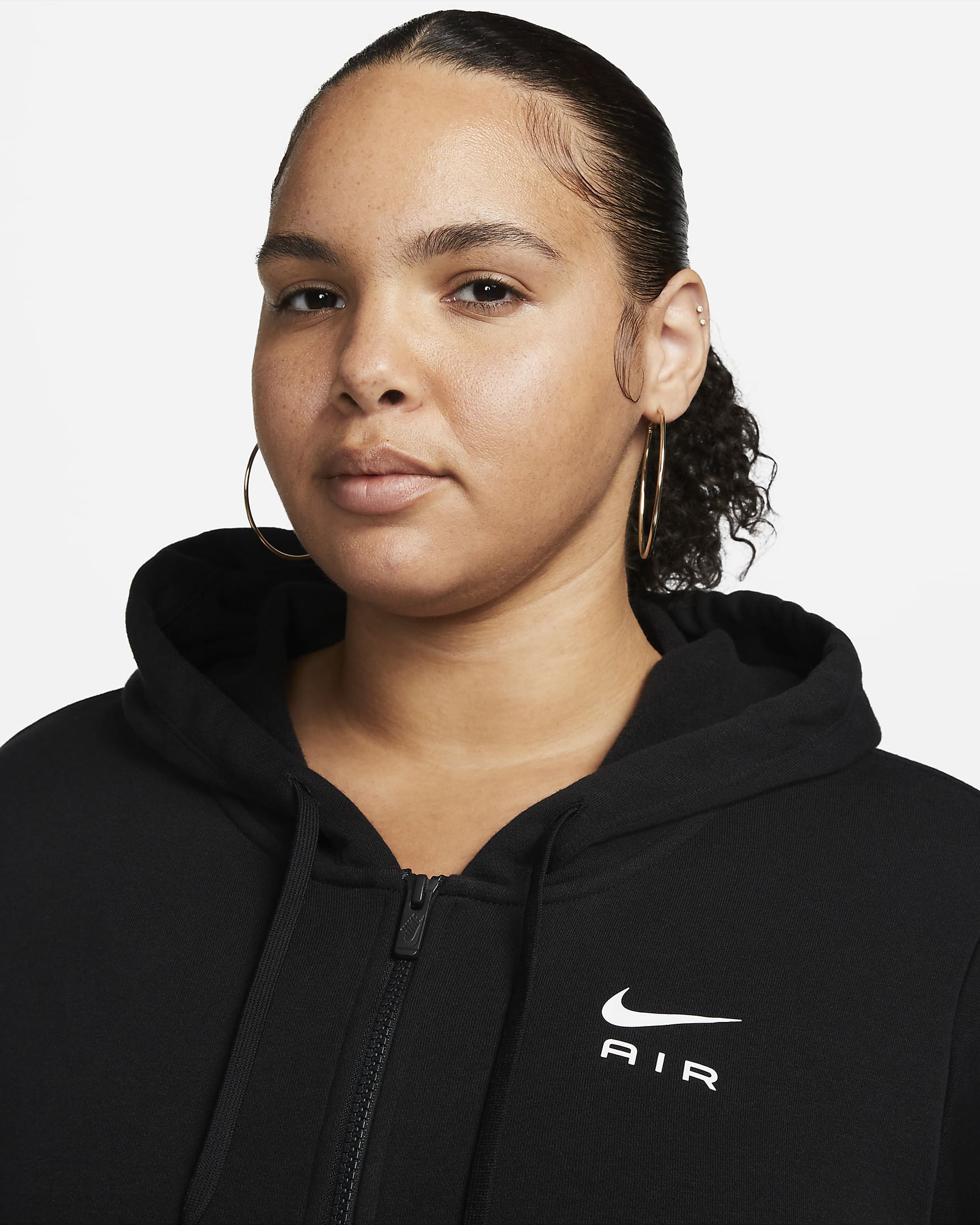 Nike Air Women's Fleece Full-Zip Hoodie (Plus Size). Nike CA