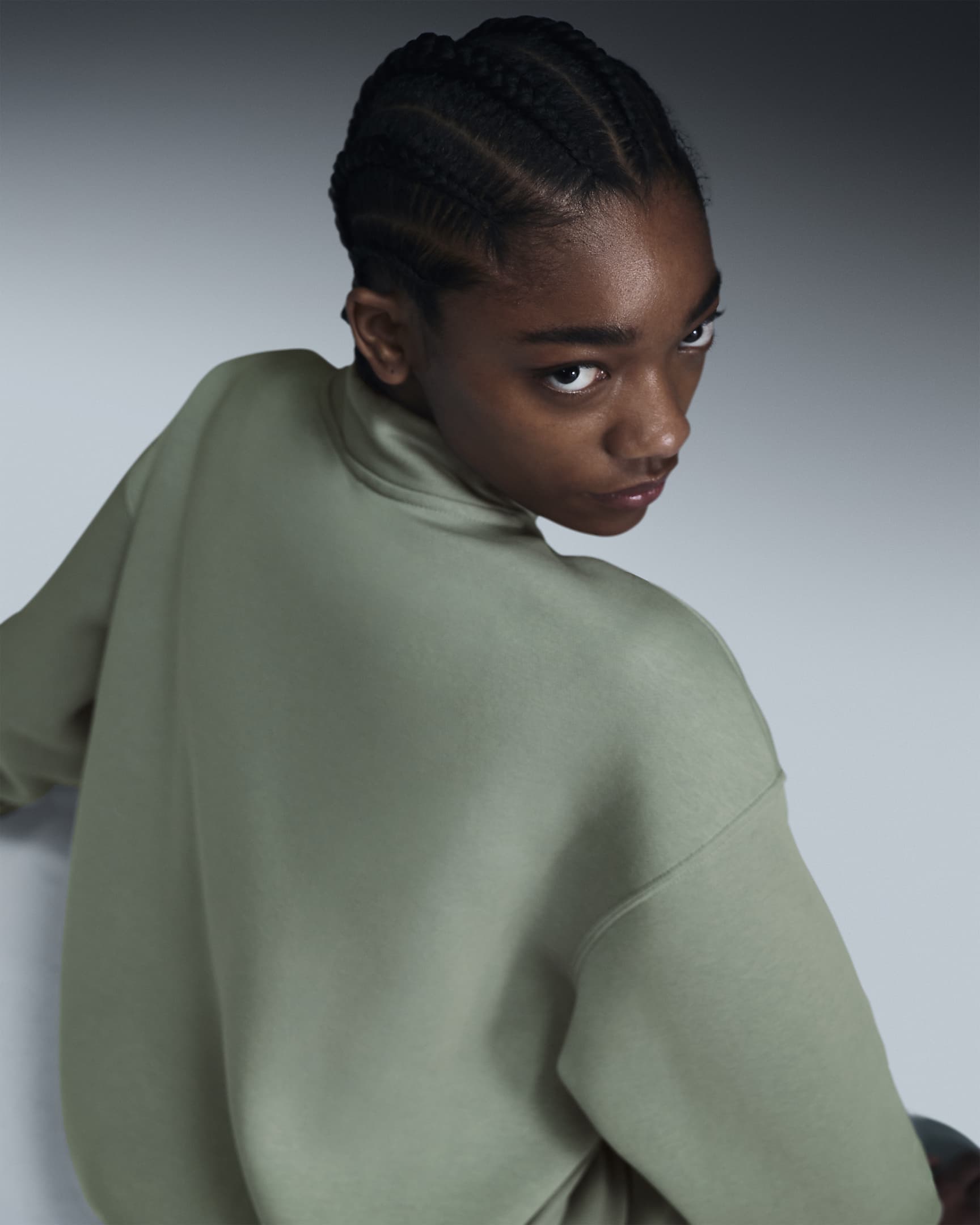 Nike Sportswear Phoenix Fleece Women's Oversized 1/4-Zip Logo Top