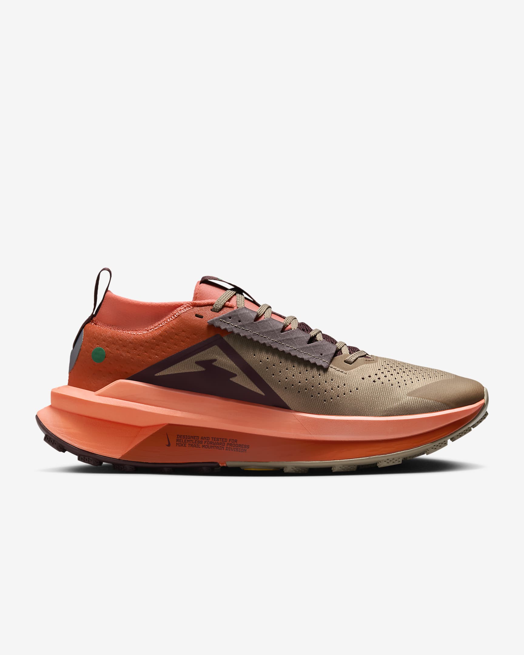 Pánské běžecké trailové boty Nike Zegama 2 - Khaki/Hyper Crimson/Burgundy Crush/Bílá