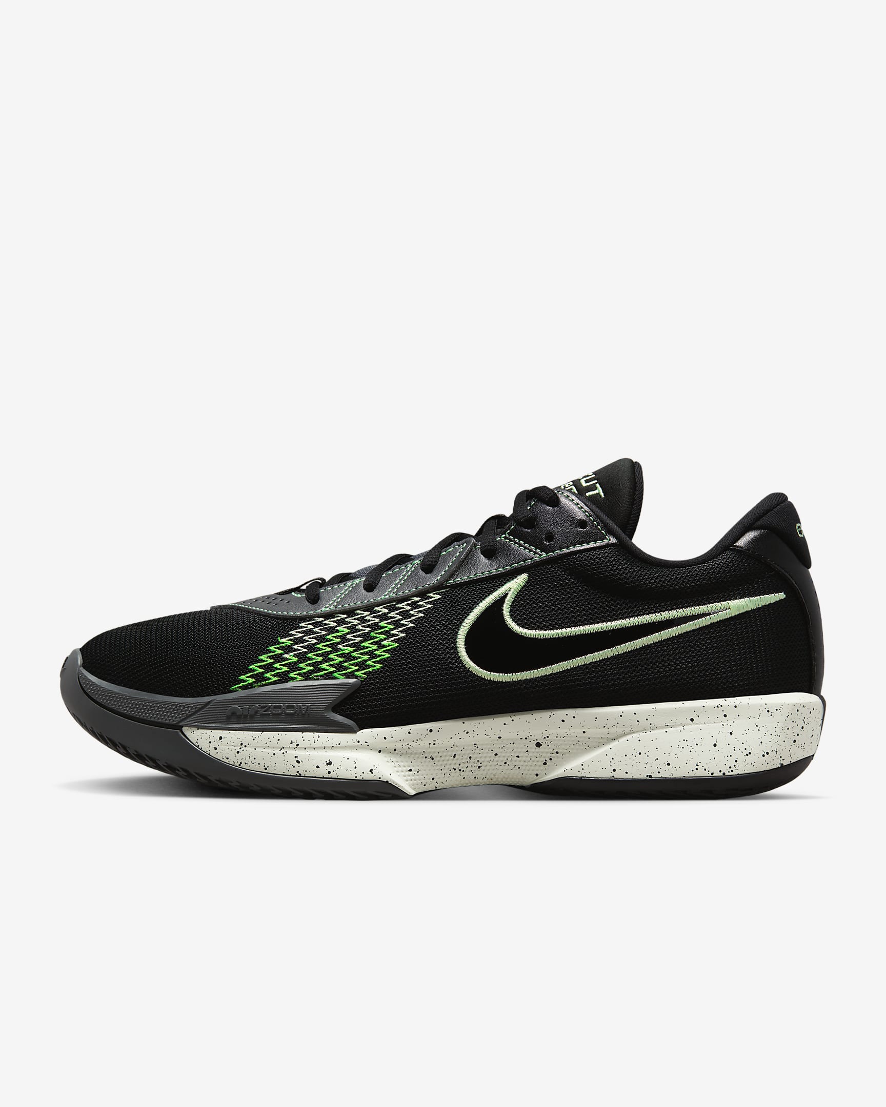 Nike G.T. Cut Academy EP Basketball Shoes - Black/Iron Grey/Green Strike/Barely Volt