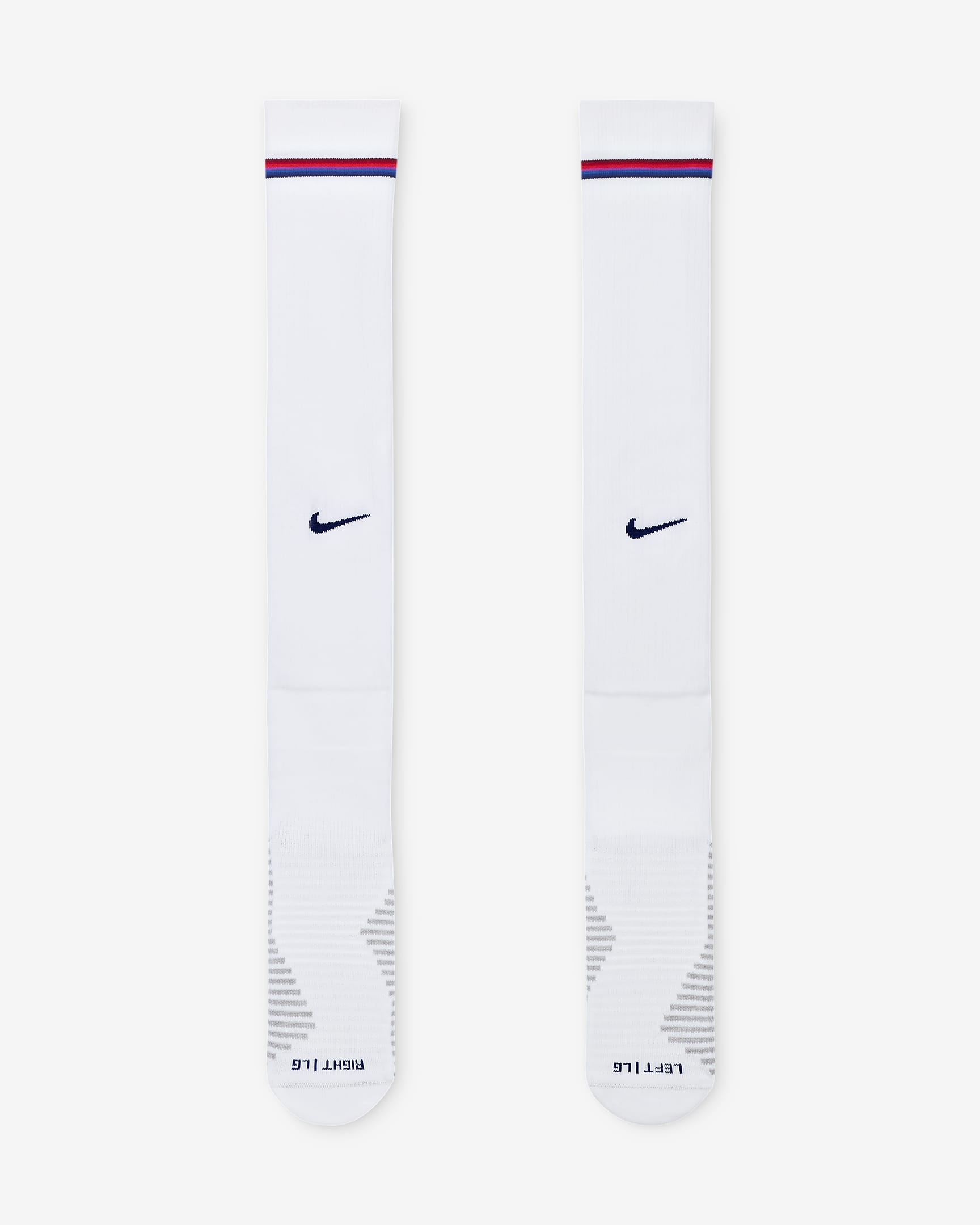 England Strike Home Nike Dri-FIT kniehohe Fußballsocken - Weiß/Blue Void