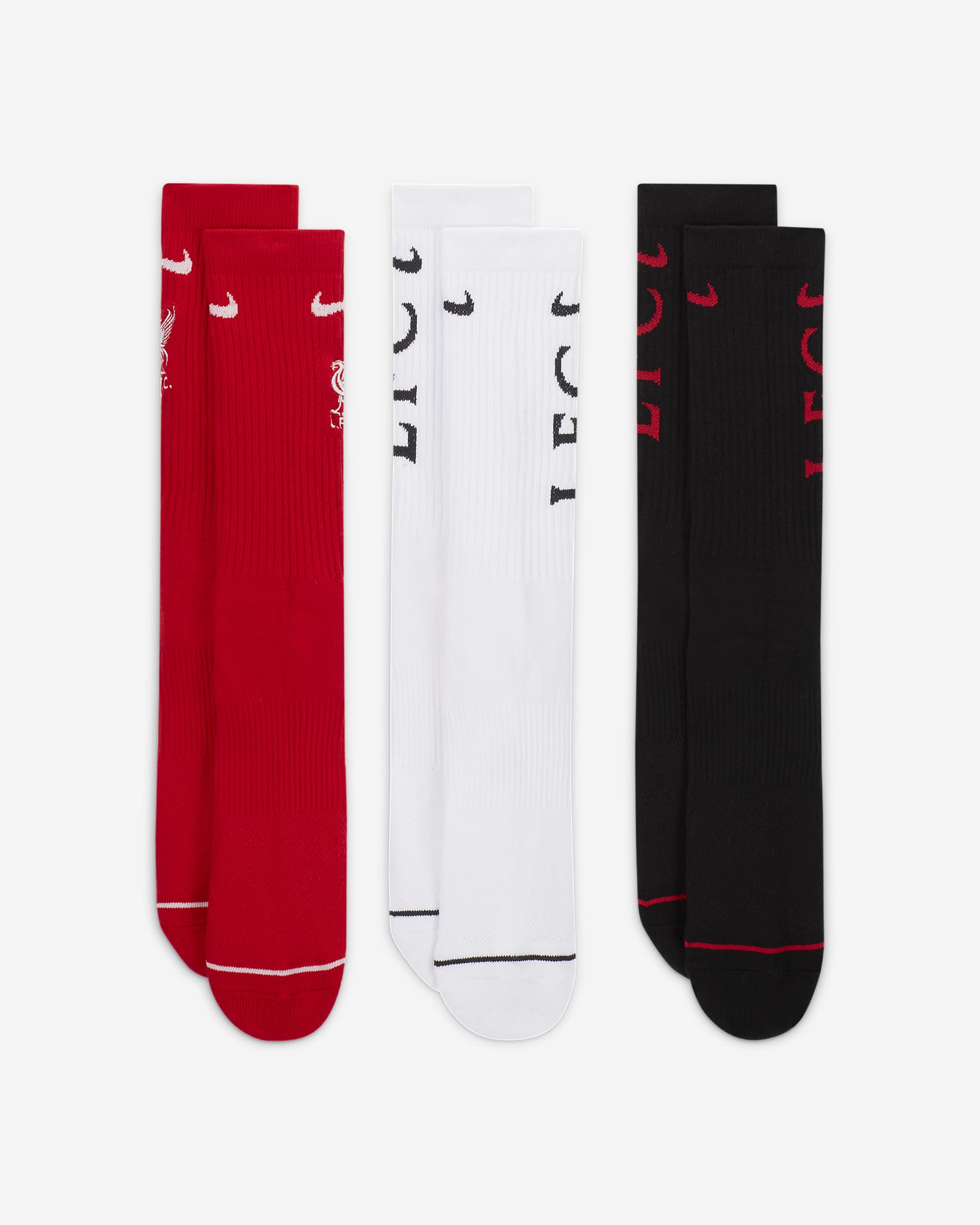 Liverpool Nike Everyday Socks (3 Pairs). Nike HR