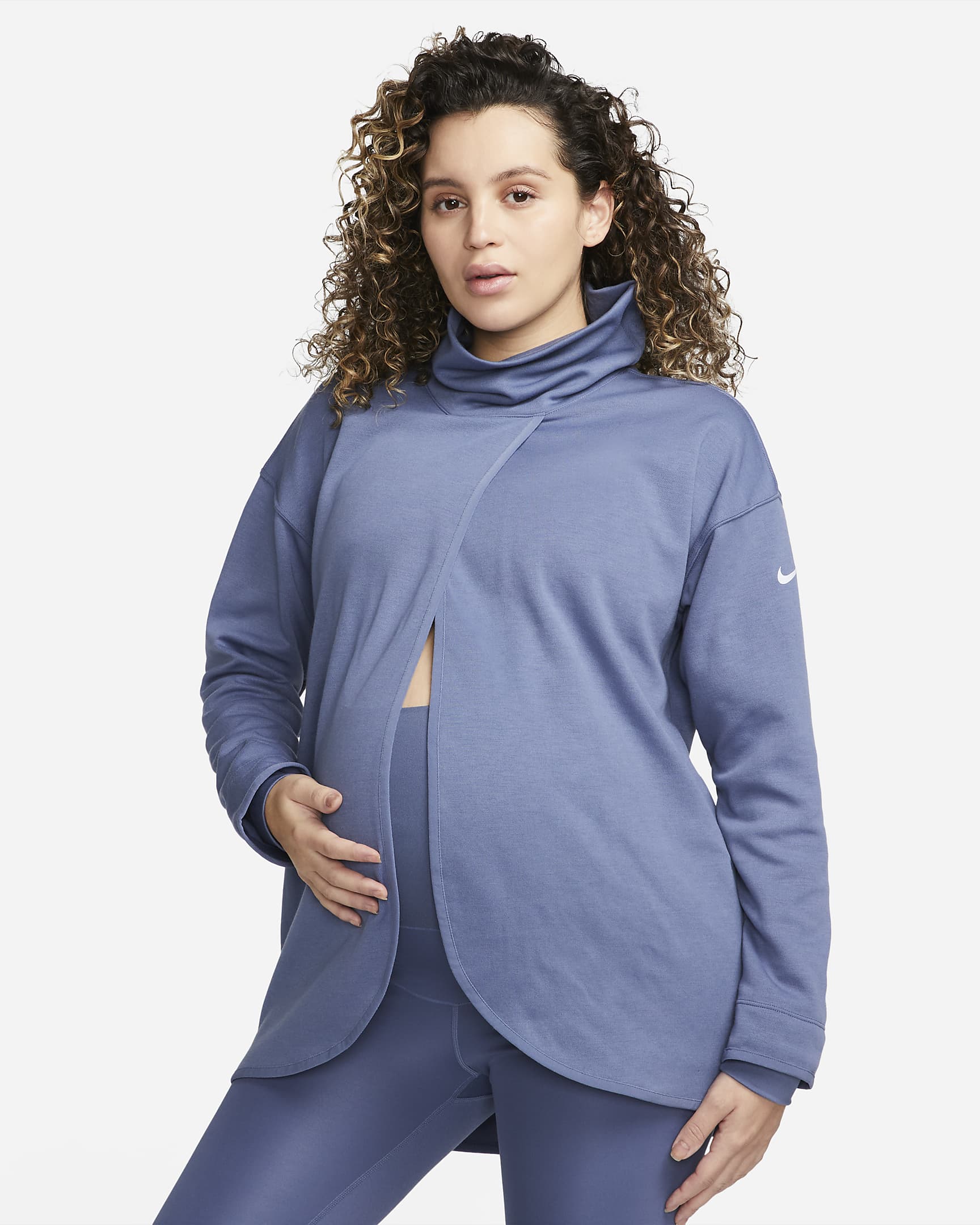 Nike (M) Damen-Wendepullover (Schwangere und Mütter) - Diffused Blue/Football Grey